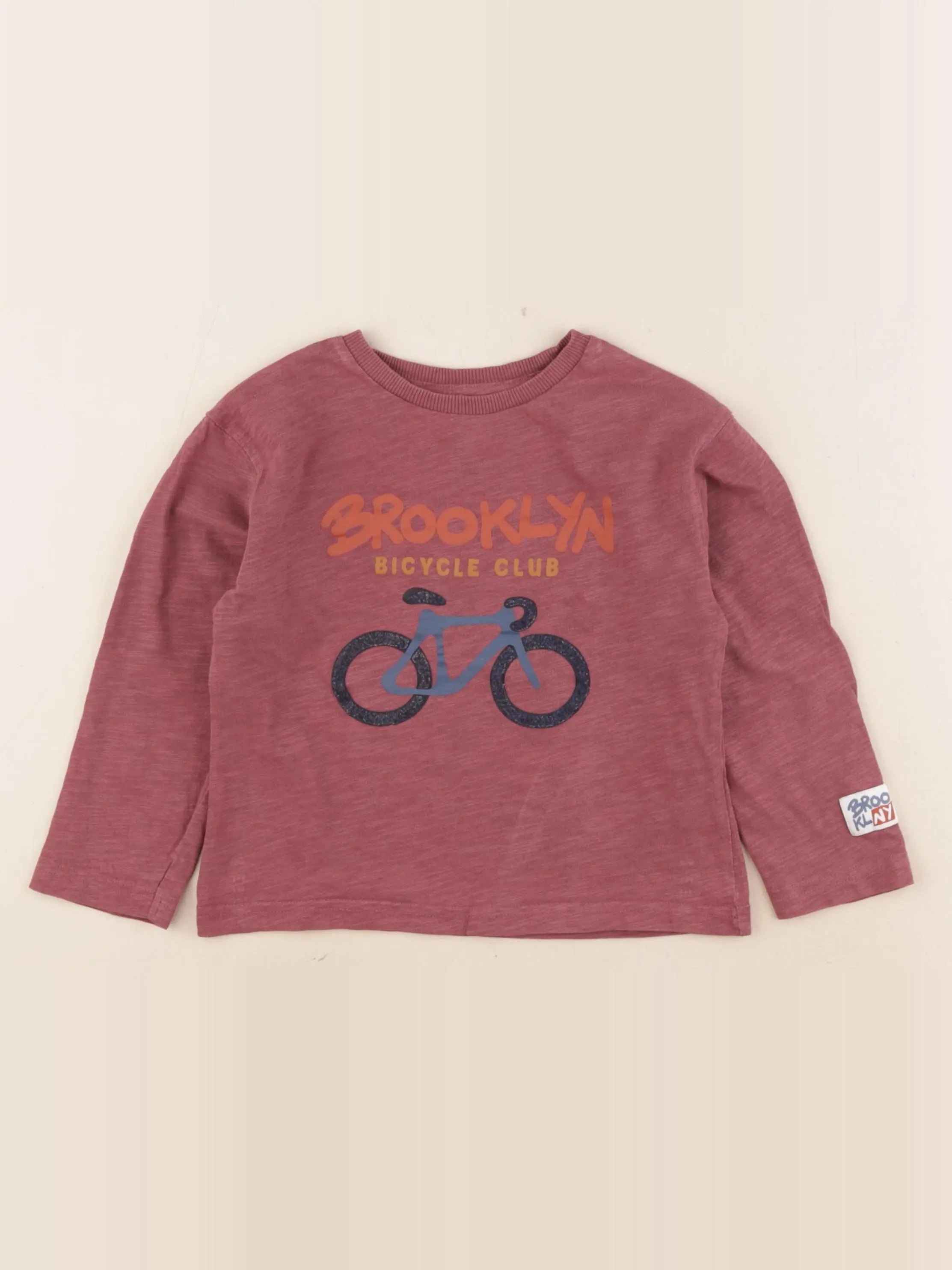 Vertbaudet - tee-shirt rouge - 5 ans