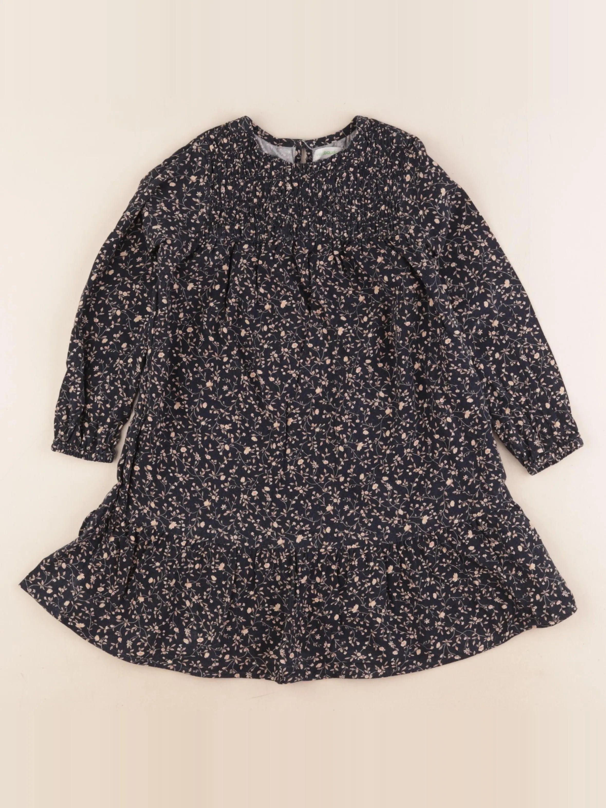 Vertbaudet - robe bleu, rose - 4 ans