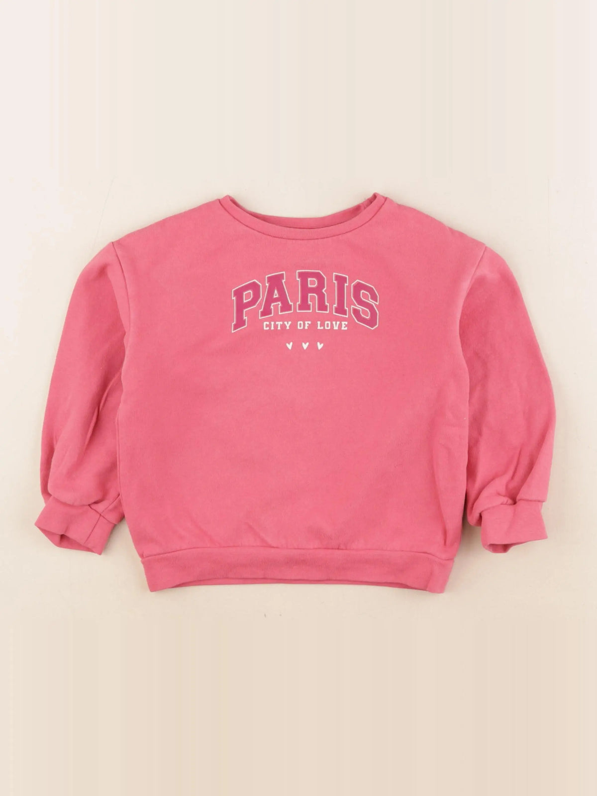 Vertbaudet - sweat rose - 4 ans