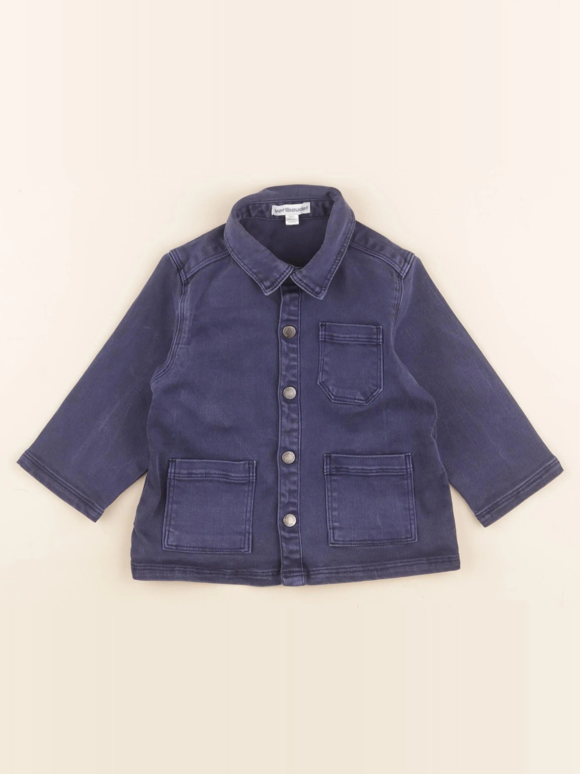 Vertbaudet - veste bleu - 12 mois