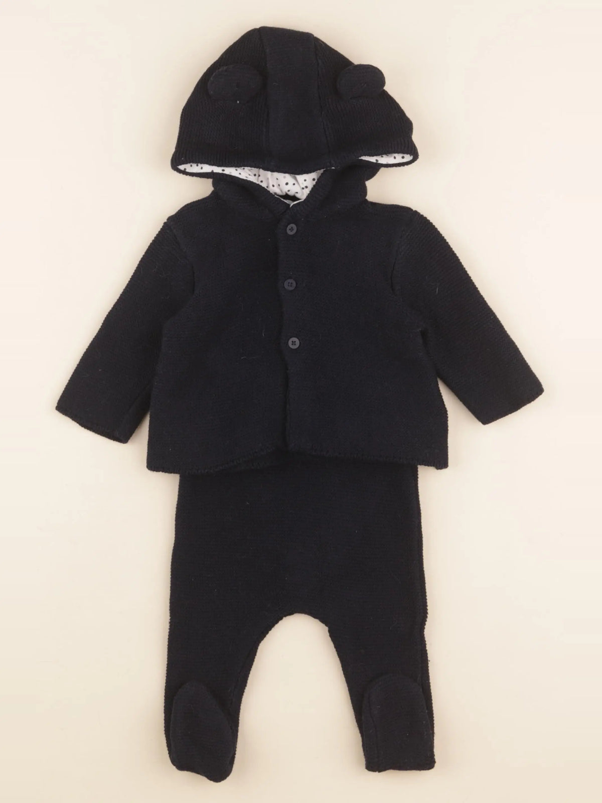 Vertbaudet - ensemble bleu - 3 mois