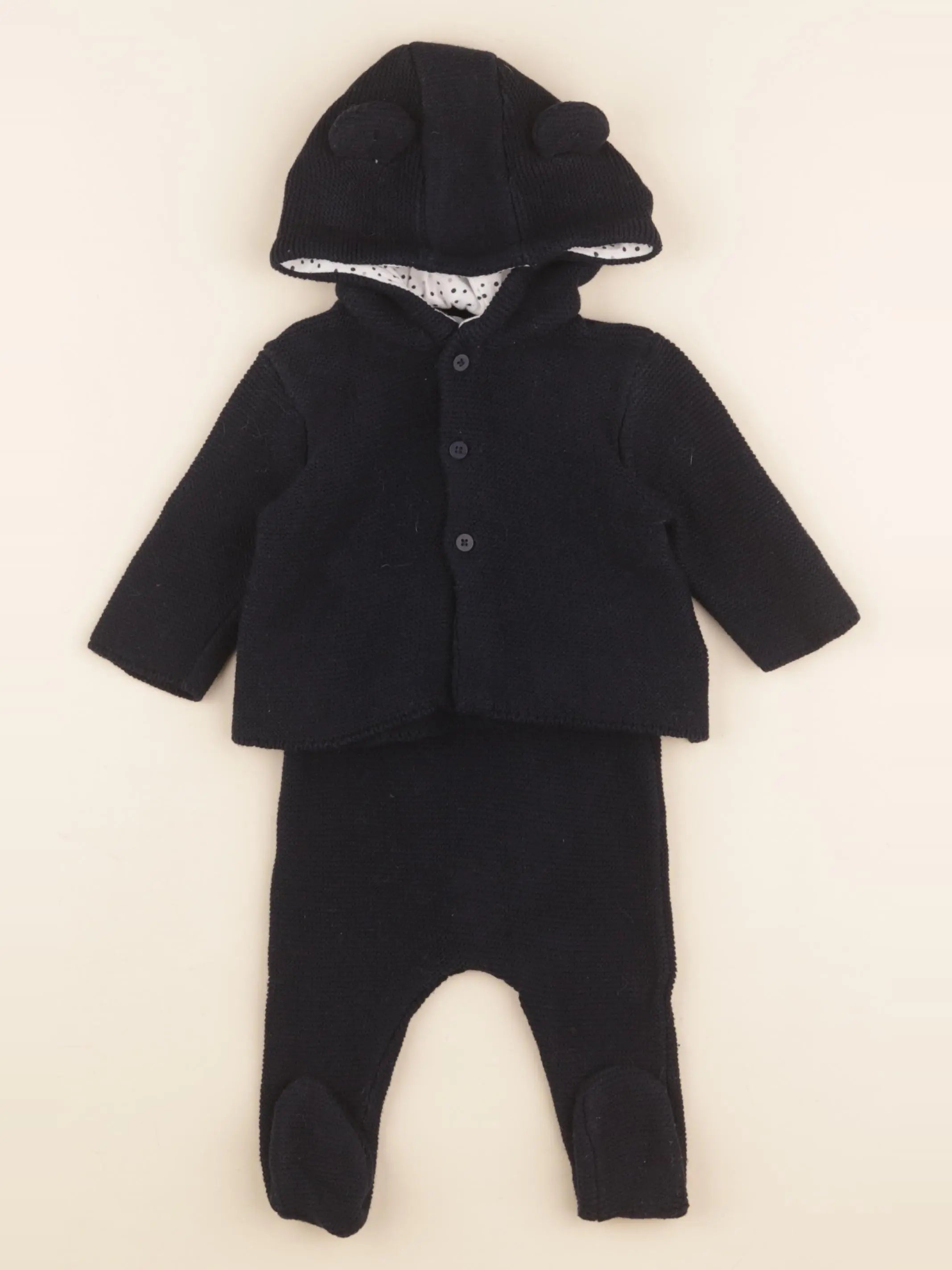 Vertbaudet - ensemble bleu - 3 mois