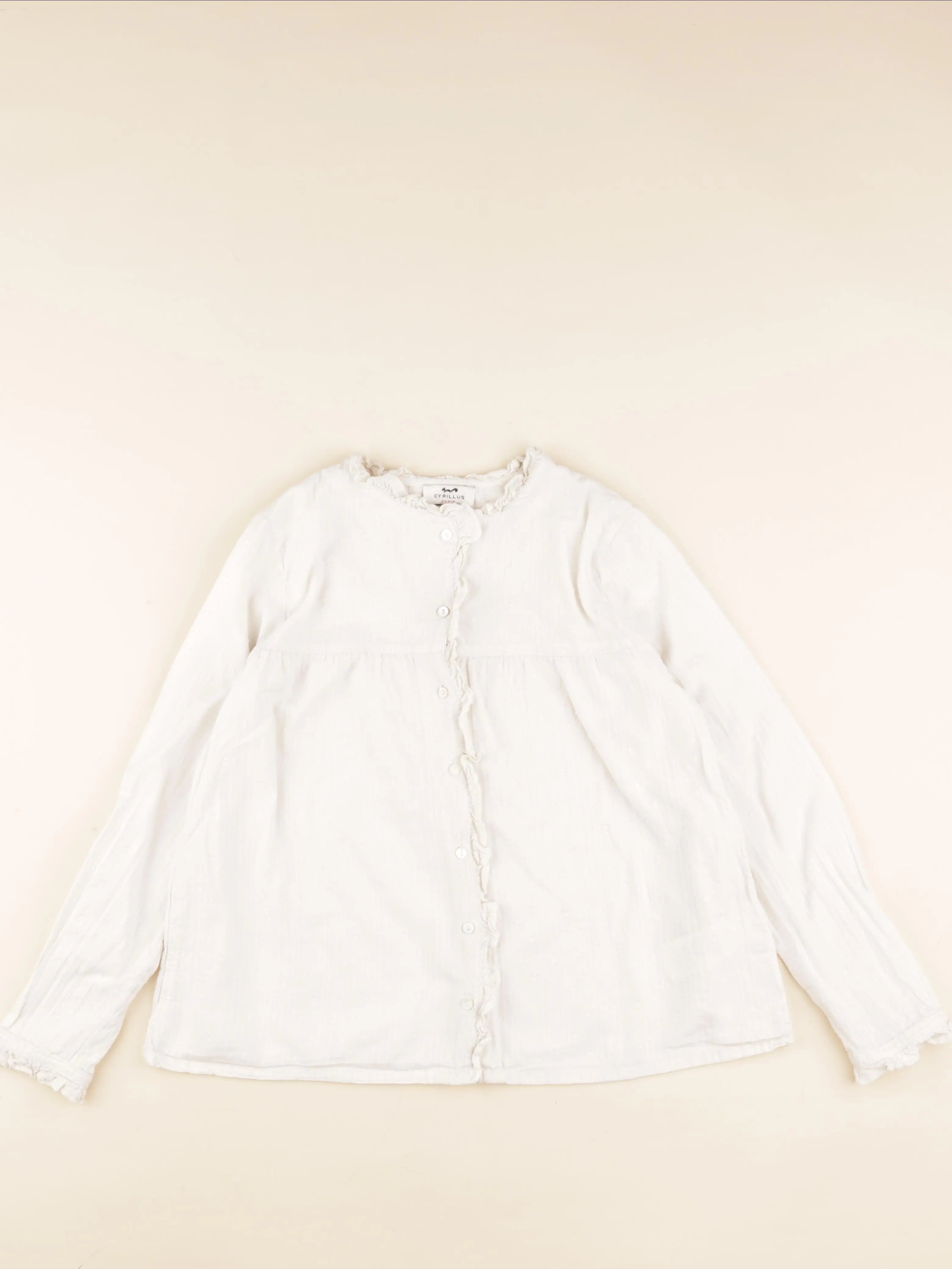 Cyrillus - blouse blanc - 12 ans