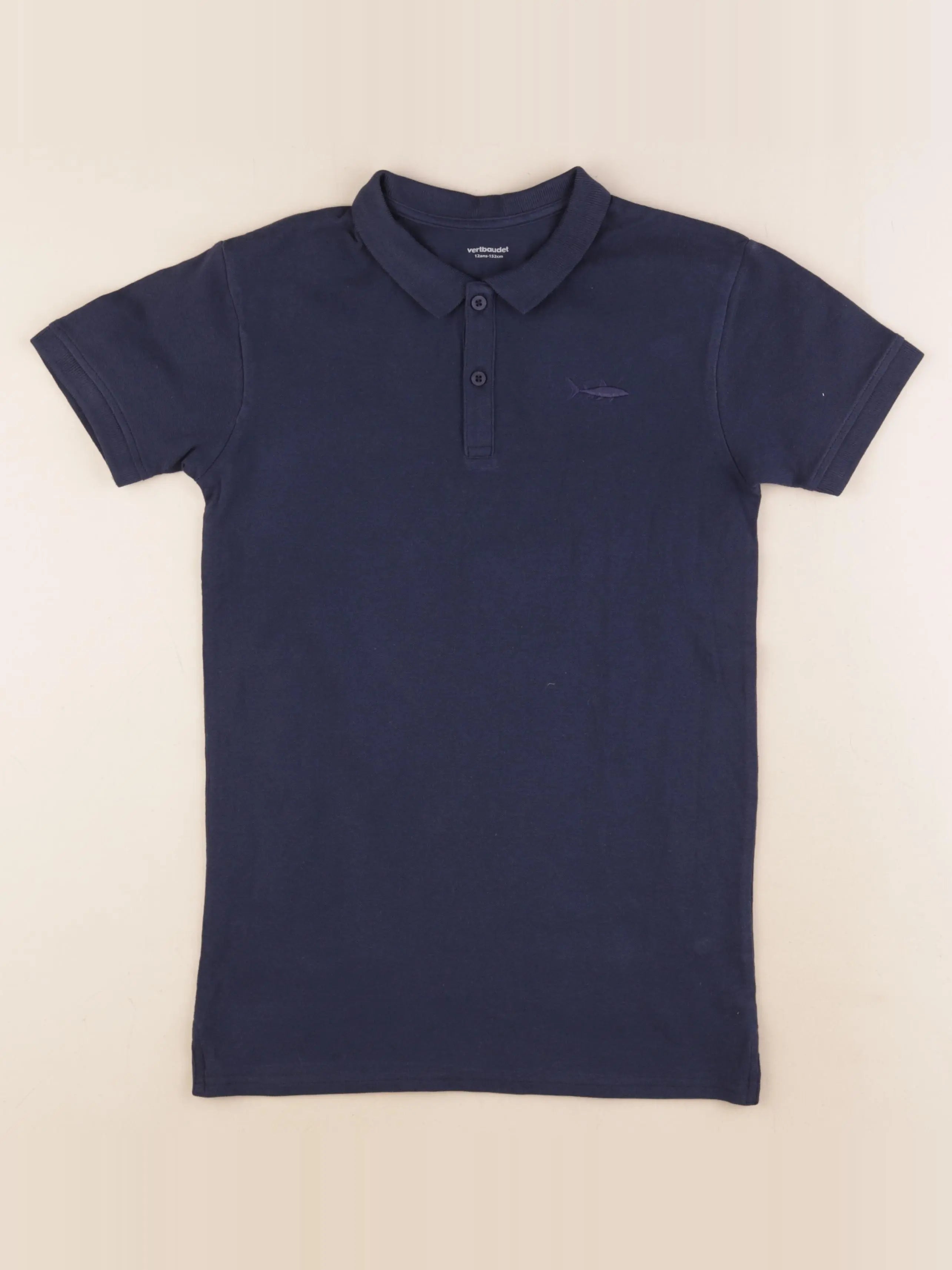 Vertbaudet - polo bleu - 12 ans