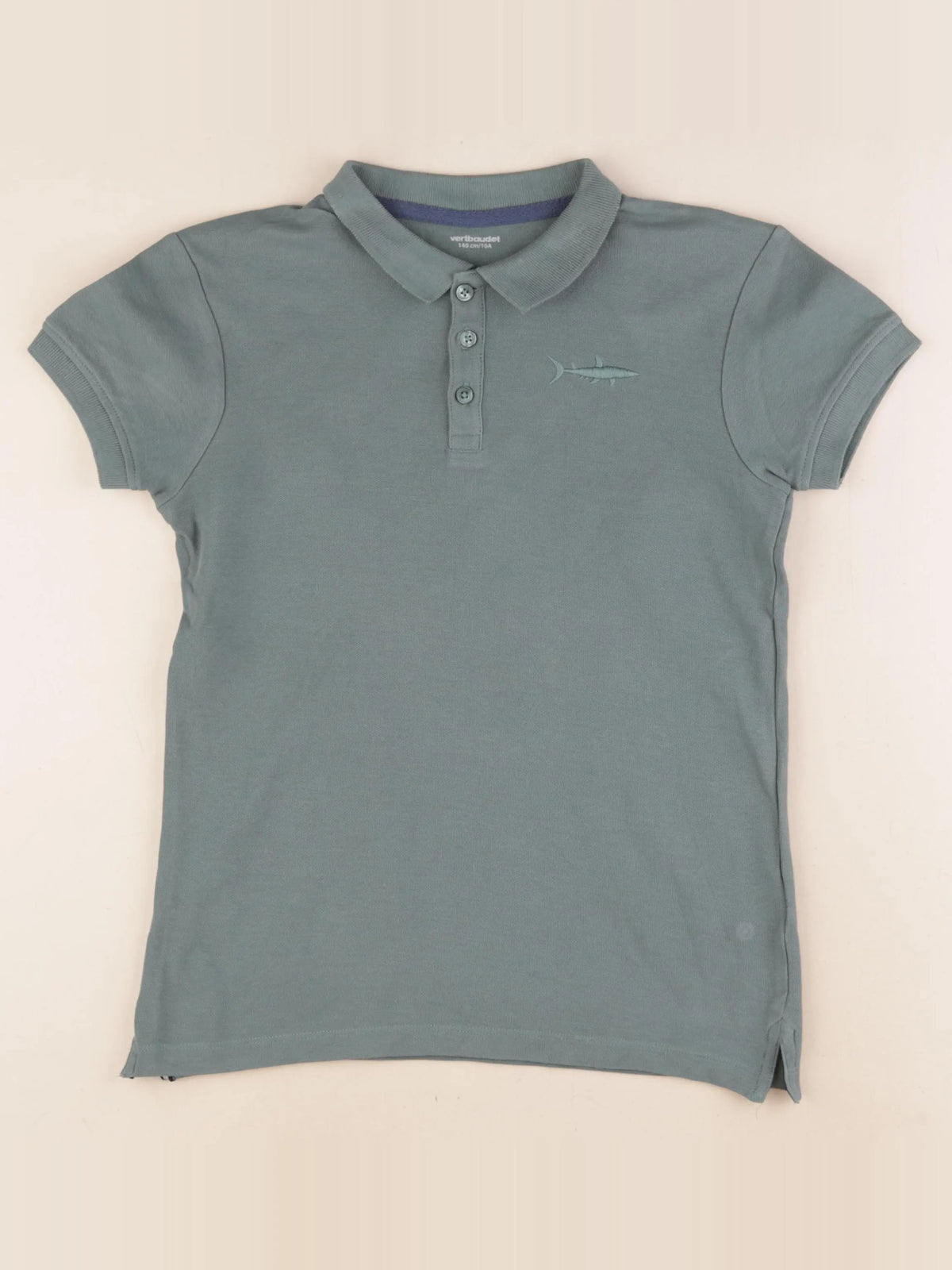 Vertbaudet - polo vert - 10 ans