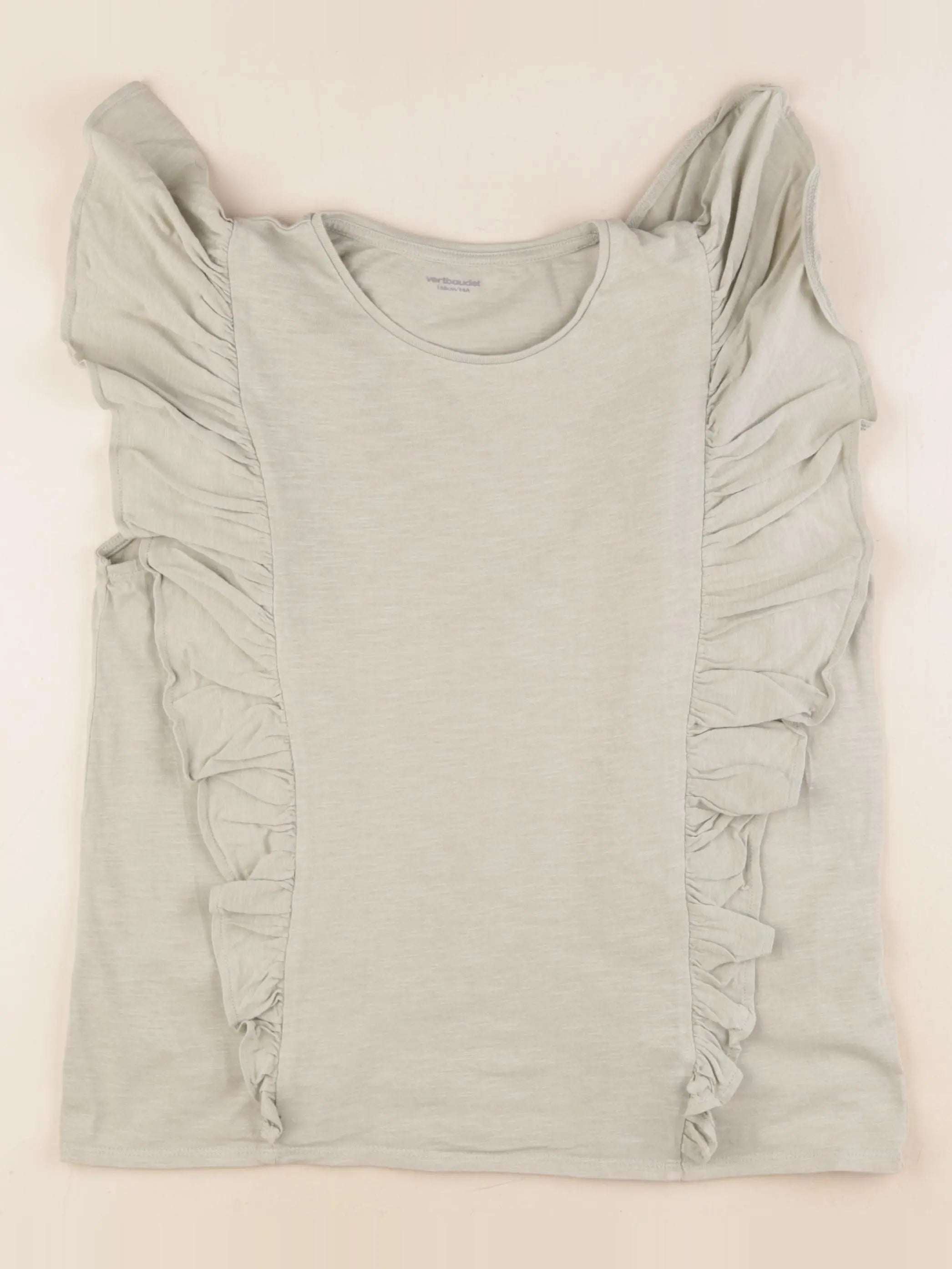 Vertbaudet - tee-shirt vert - 14 ans