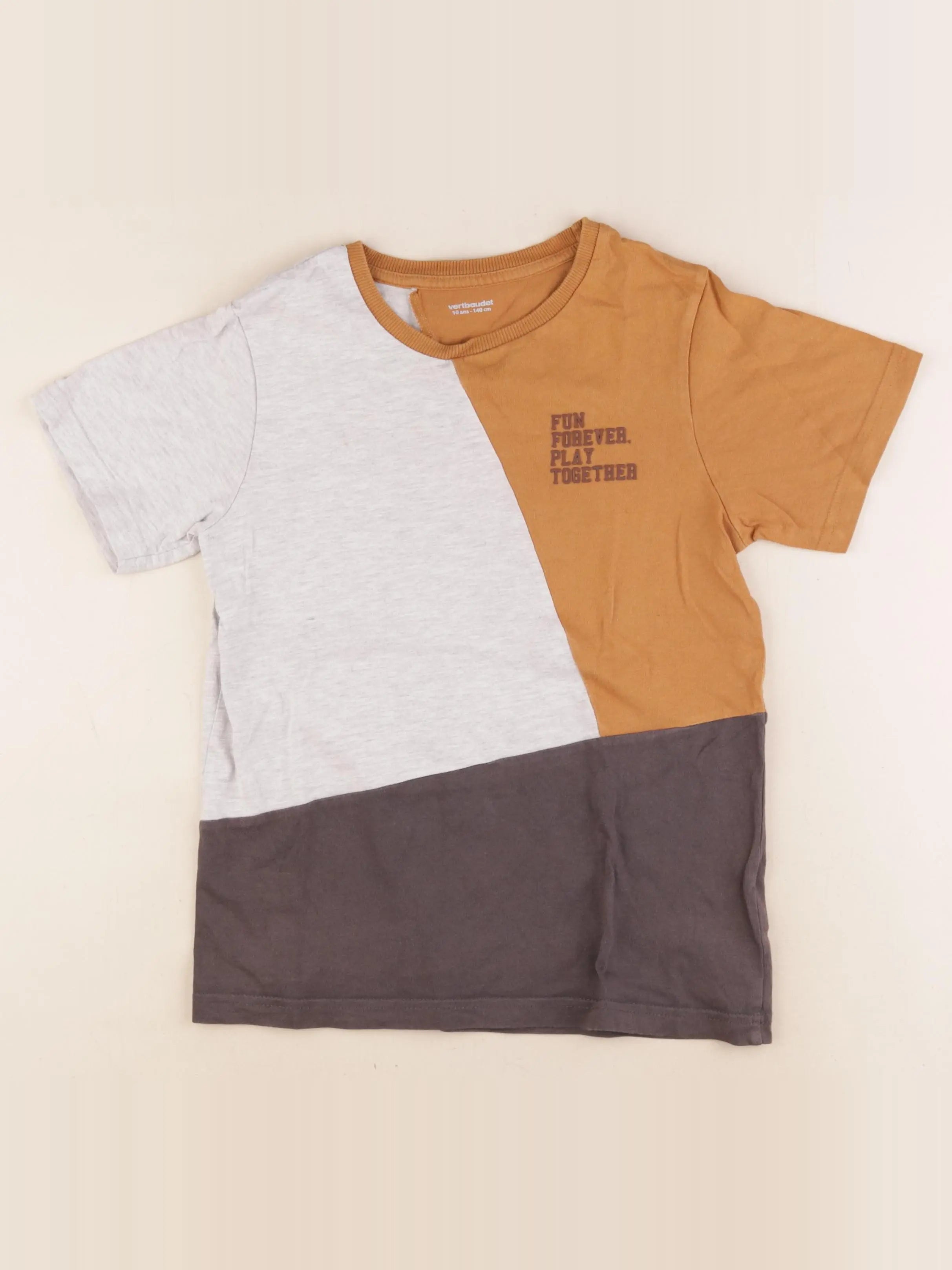 Vertbaudet - tee-shirt multicolore - 10 ans