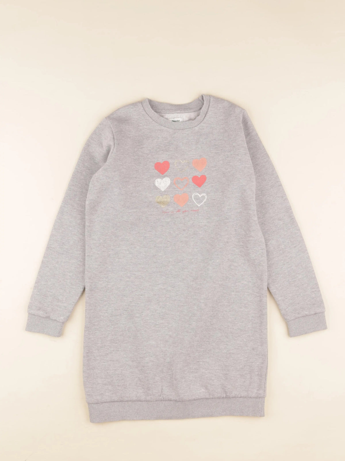 Vertbaudet - robe gris - 8 ans