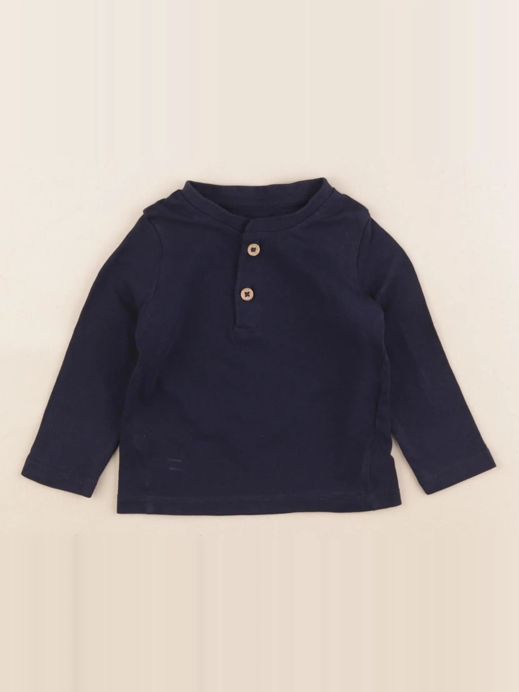 Vertbaudet - tee-shirt bleu - 6 mois