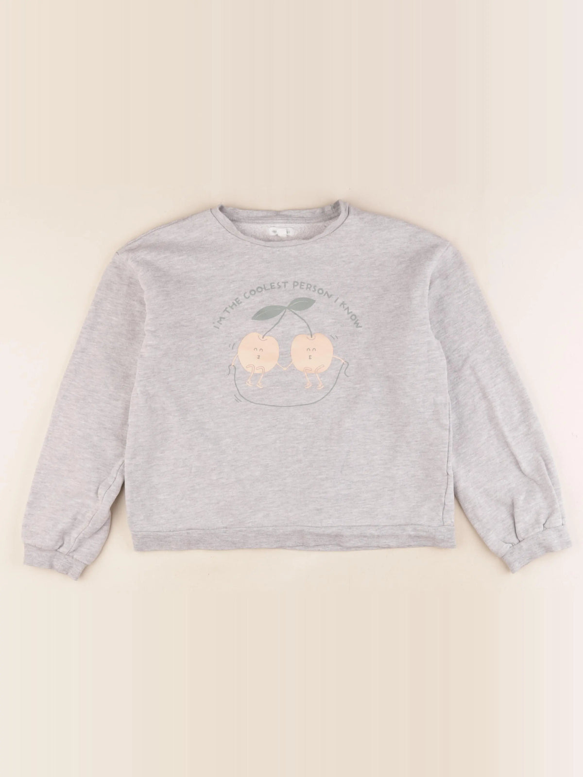 Vertbaudet - sweat gris - 12 ans
