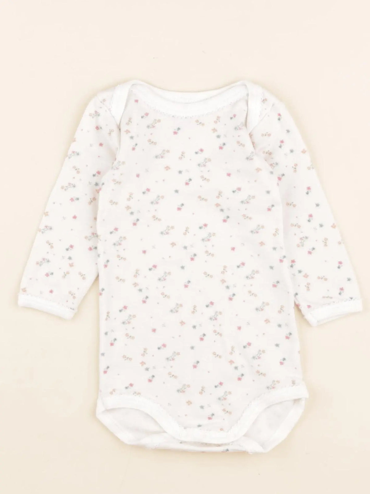 Petit Bateau - body blanc - 6 mois