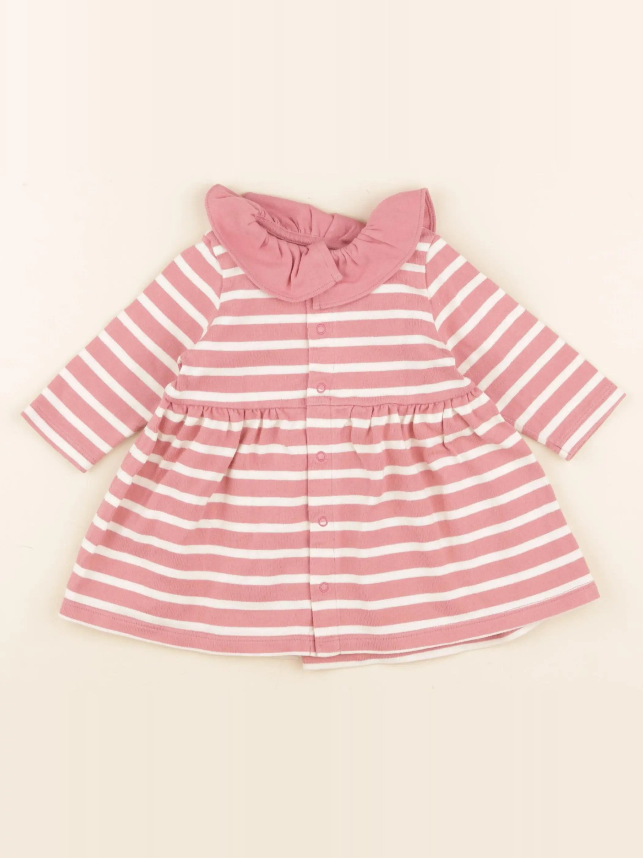 Petit Bateau - robe rose - 6 mois