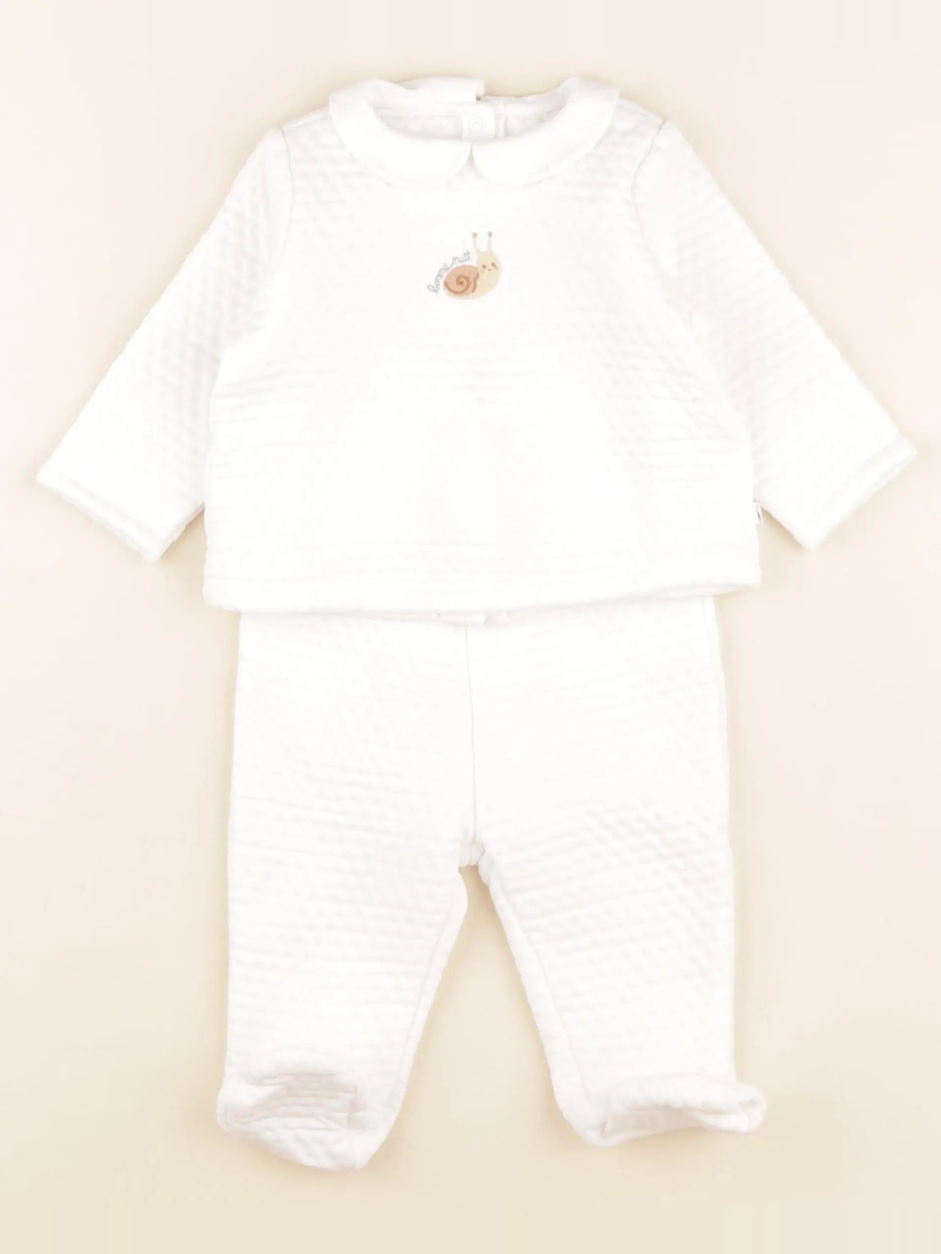 Sergent Major - pyjama coton blanc - 6 mois