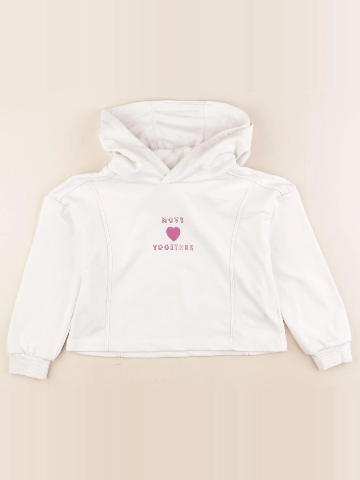 Vertbaudet - sweat blanc - 5 ans