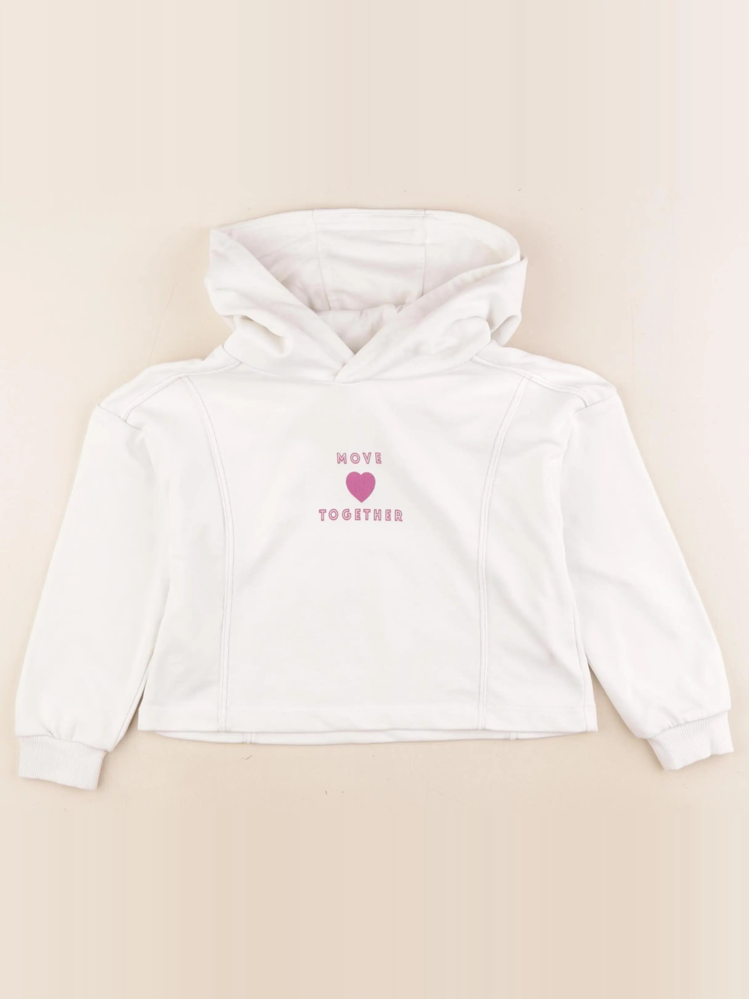 Vertbaudet - sweat blanc - 5 ans