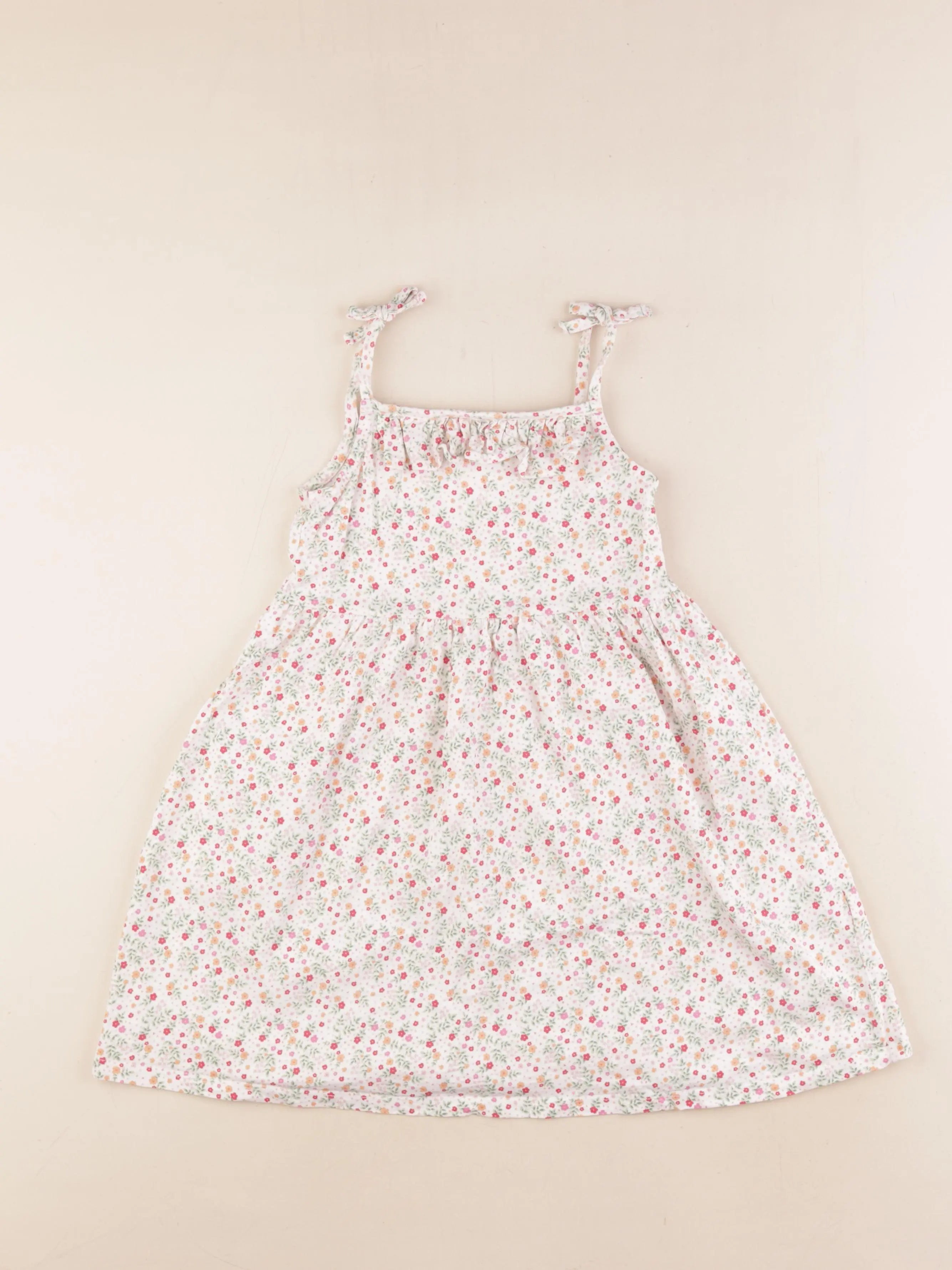 Vertbaudet - robe blanc, multicolore - 6 ans
