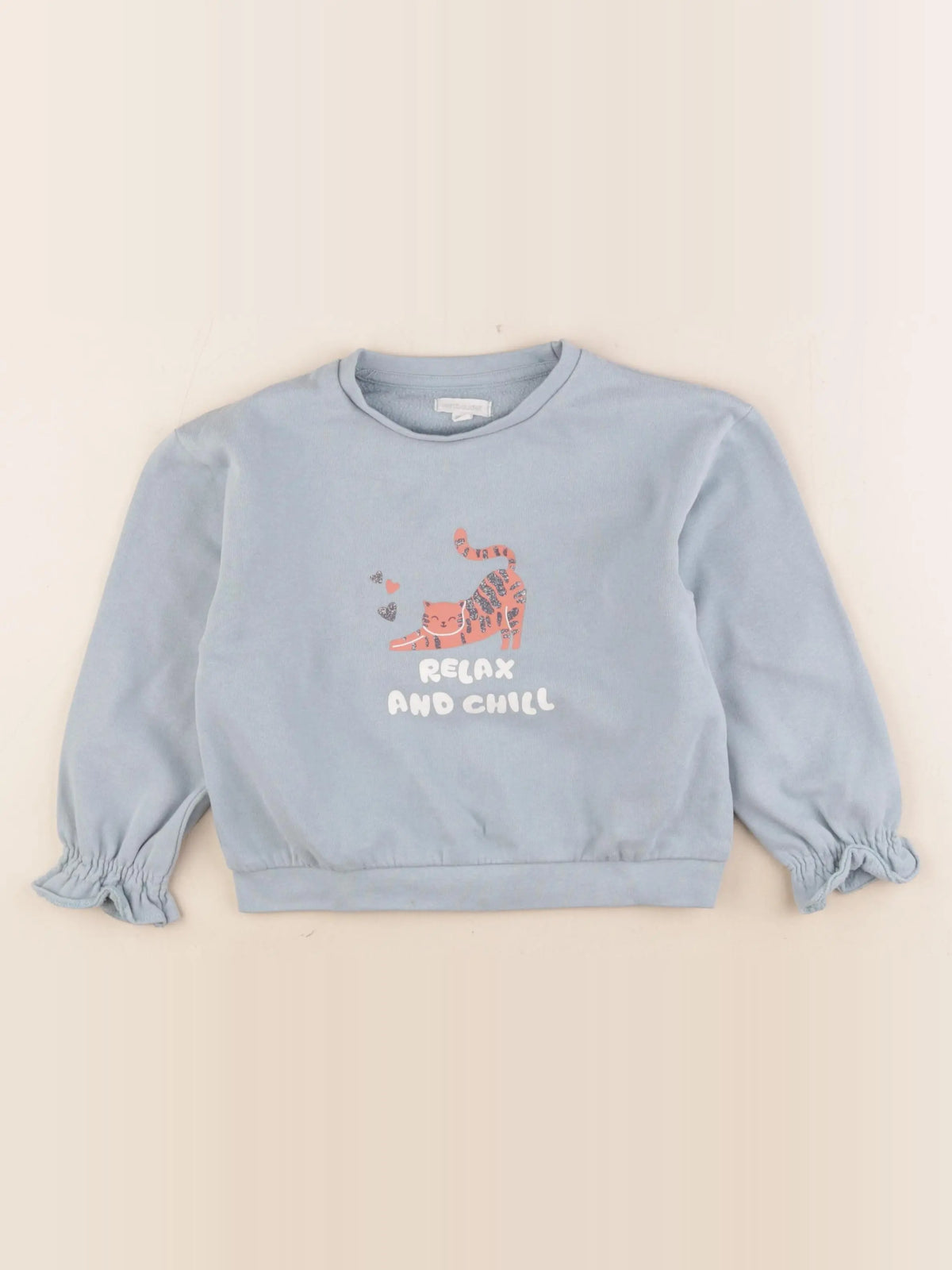 Vertbaudet - sweat vert - 5 ans