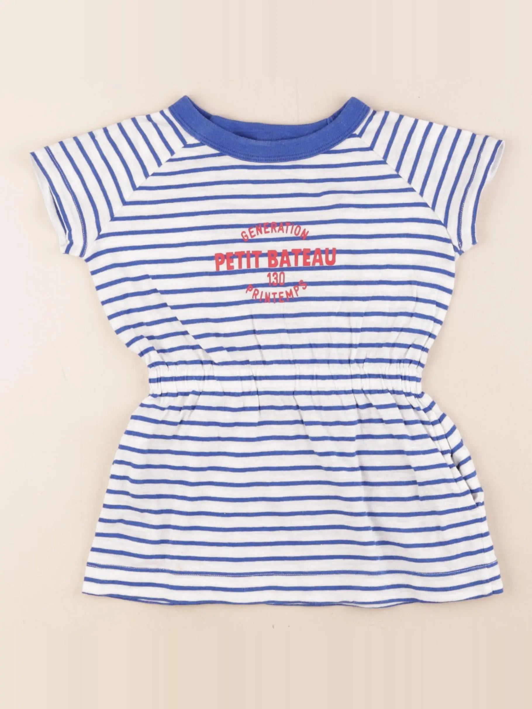 Petit Bateau - robe bleu - 3 ans