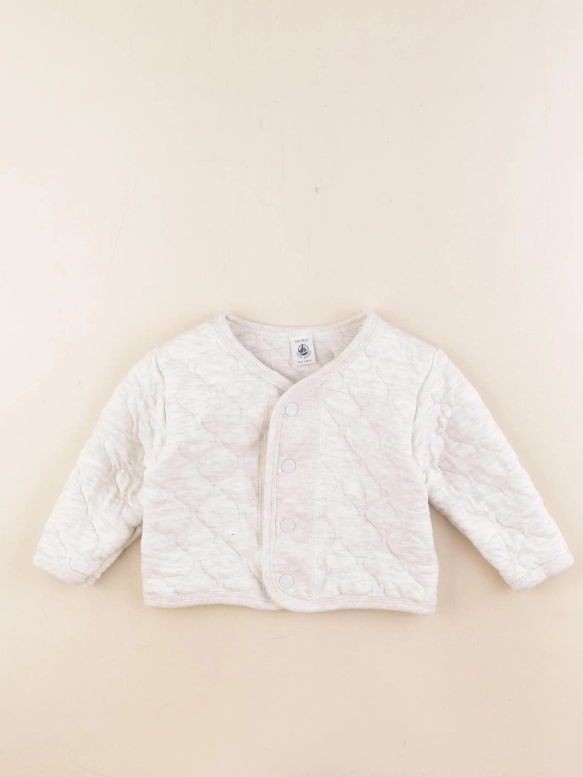 Petit Bateau - sweat beige - 24 mois