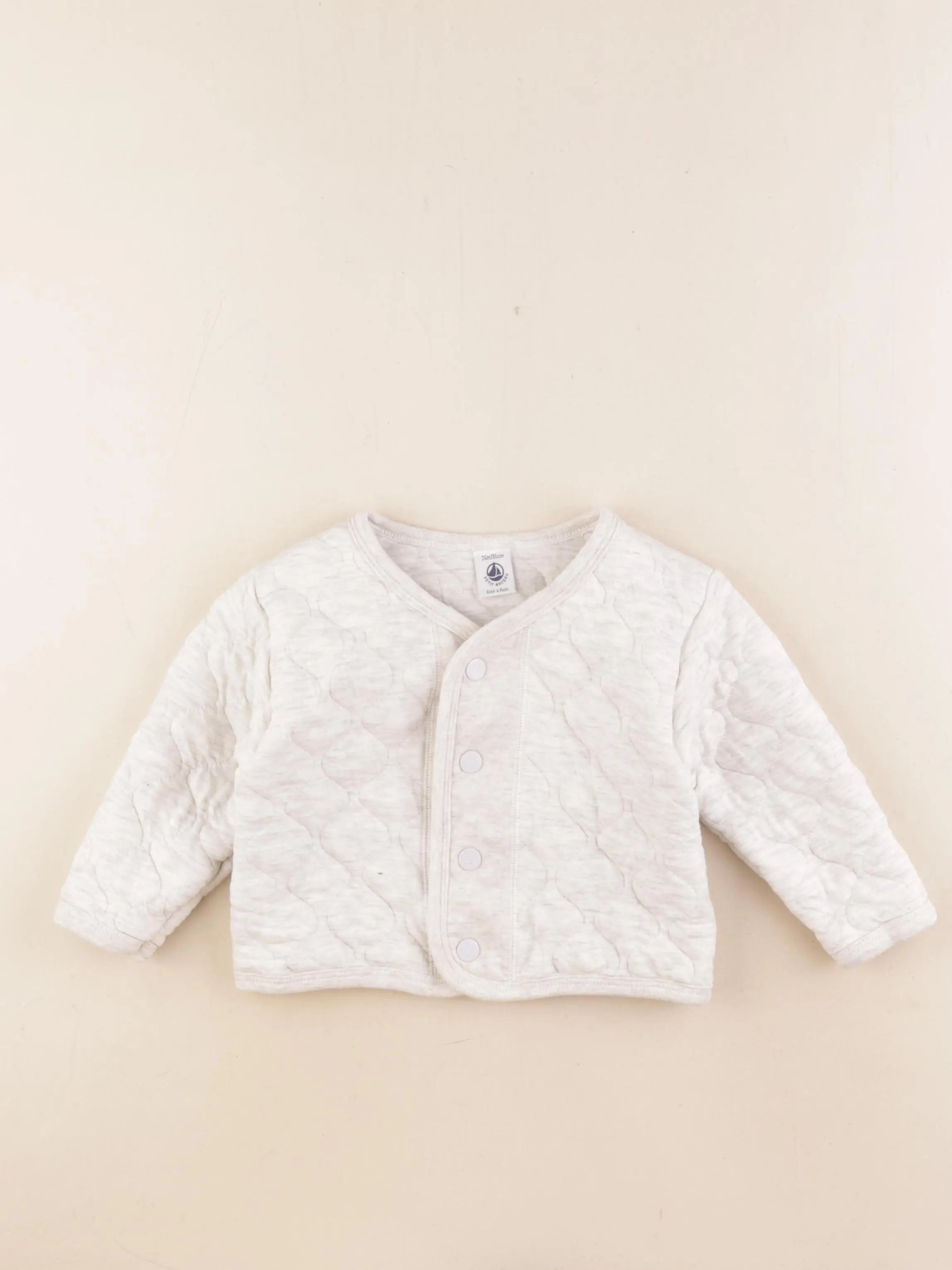 Petit Bateau - sweat beige - 24 mois