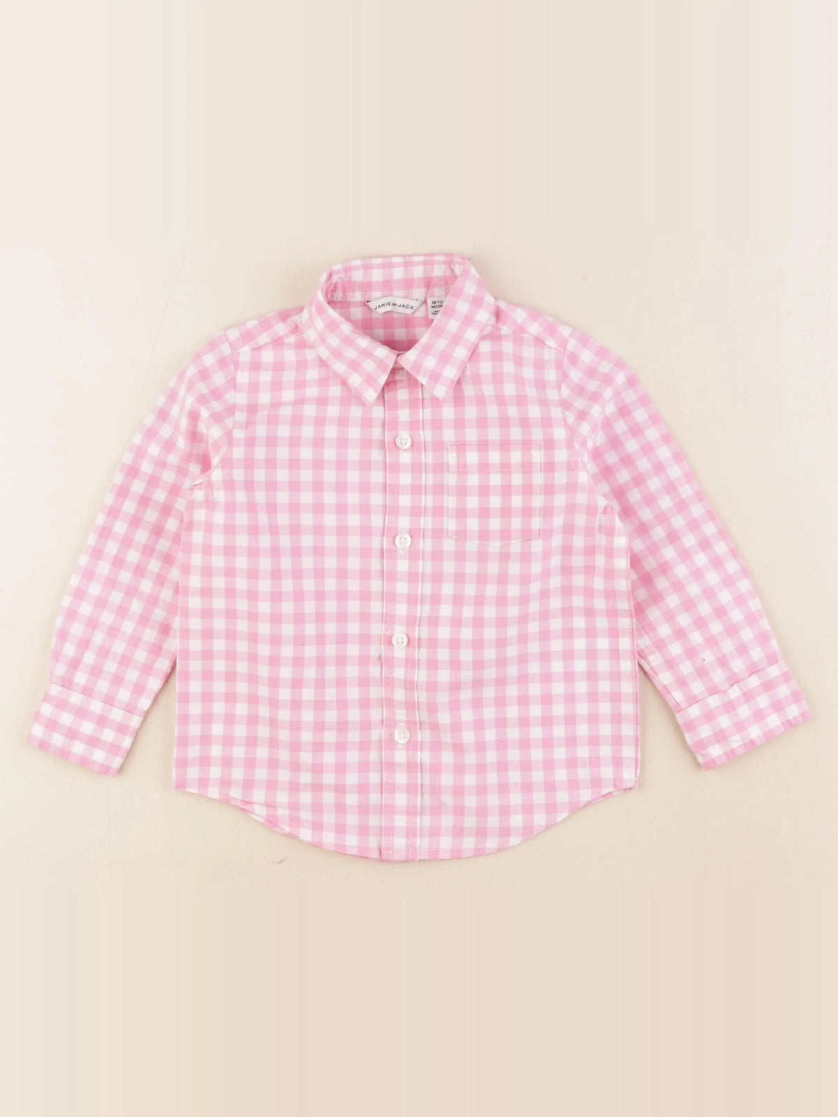 Janie and Jack - chemise rose - 18/24 mois