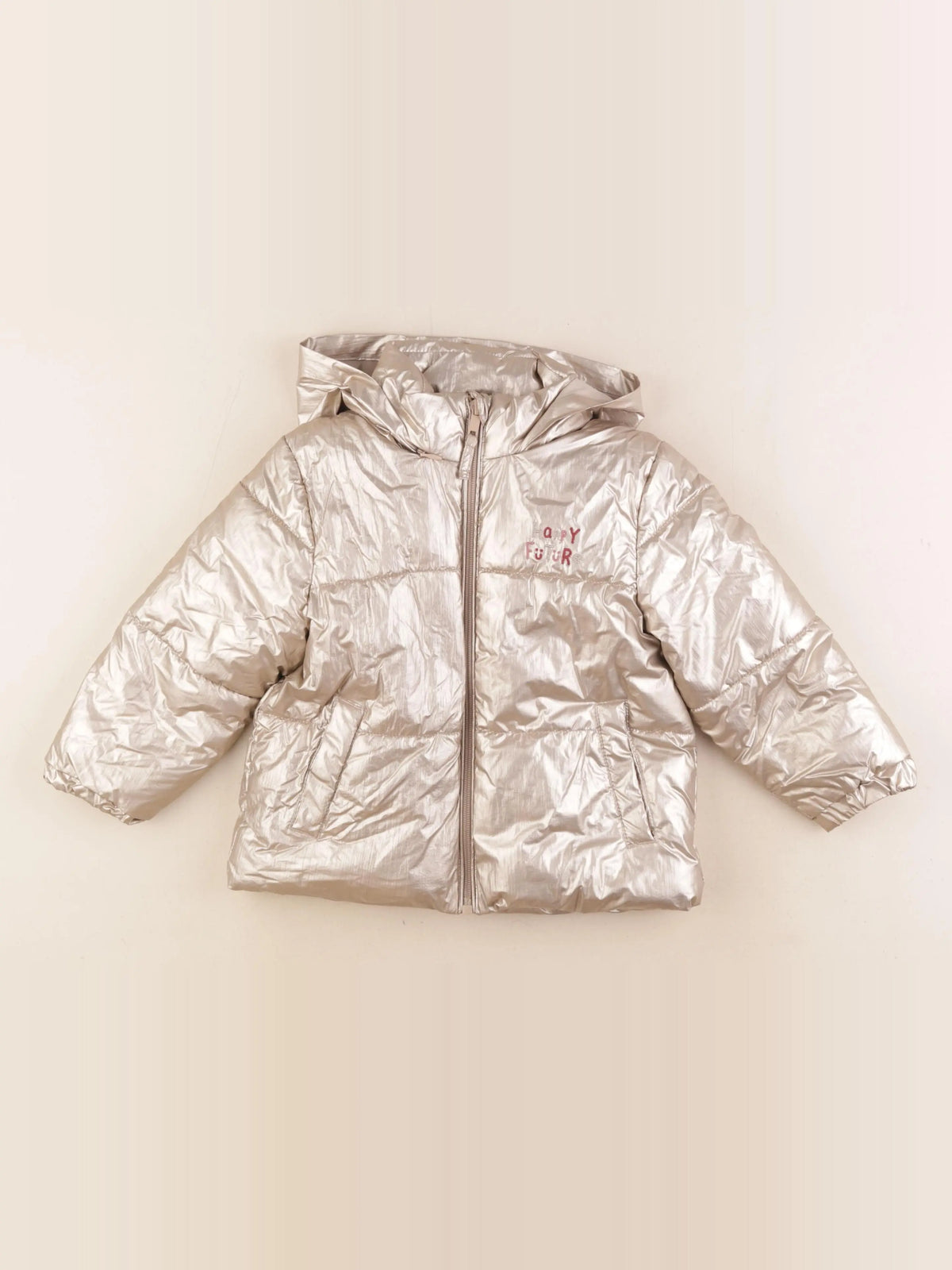 Vertbaudet - doudoune bronze - 4 ans