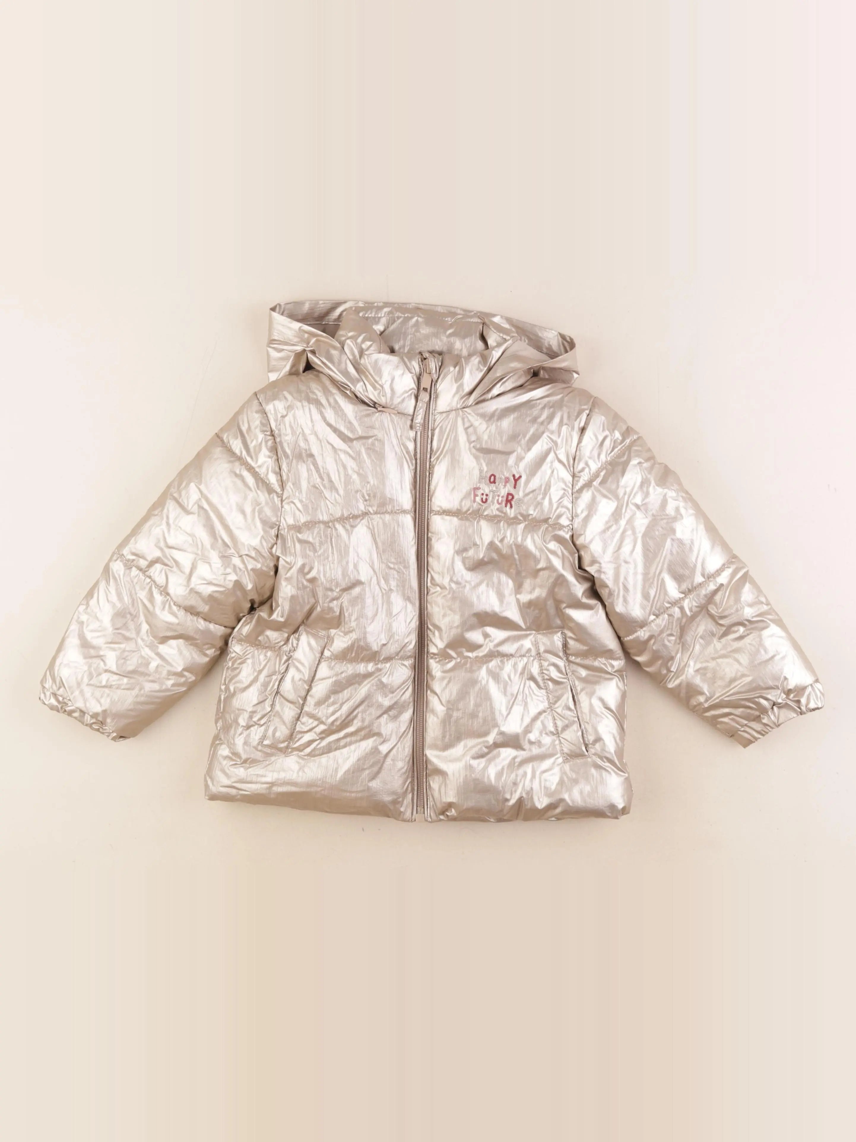 Vertbaudet - doudoune bronze - 4 ans