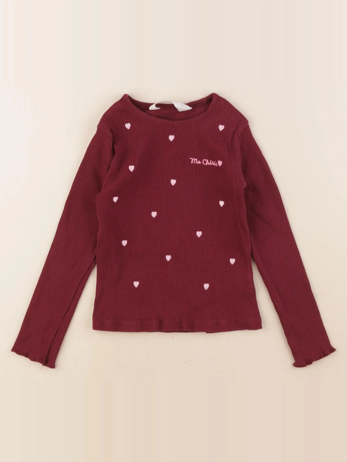 H&M - tee-shirt rouge - 4/6 ans