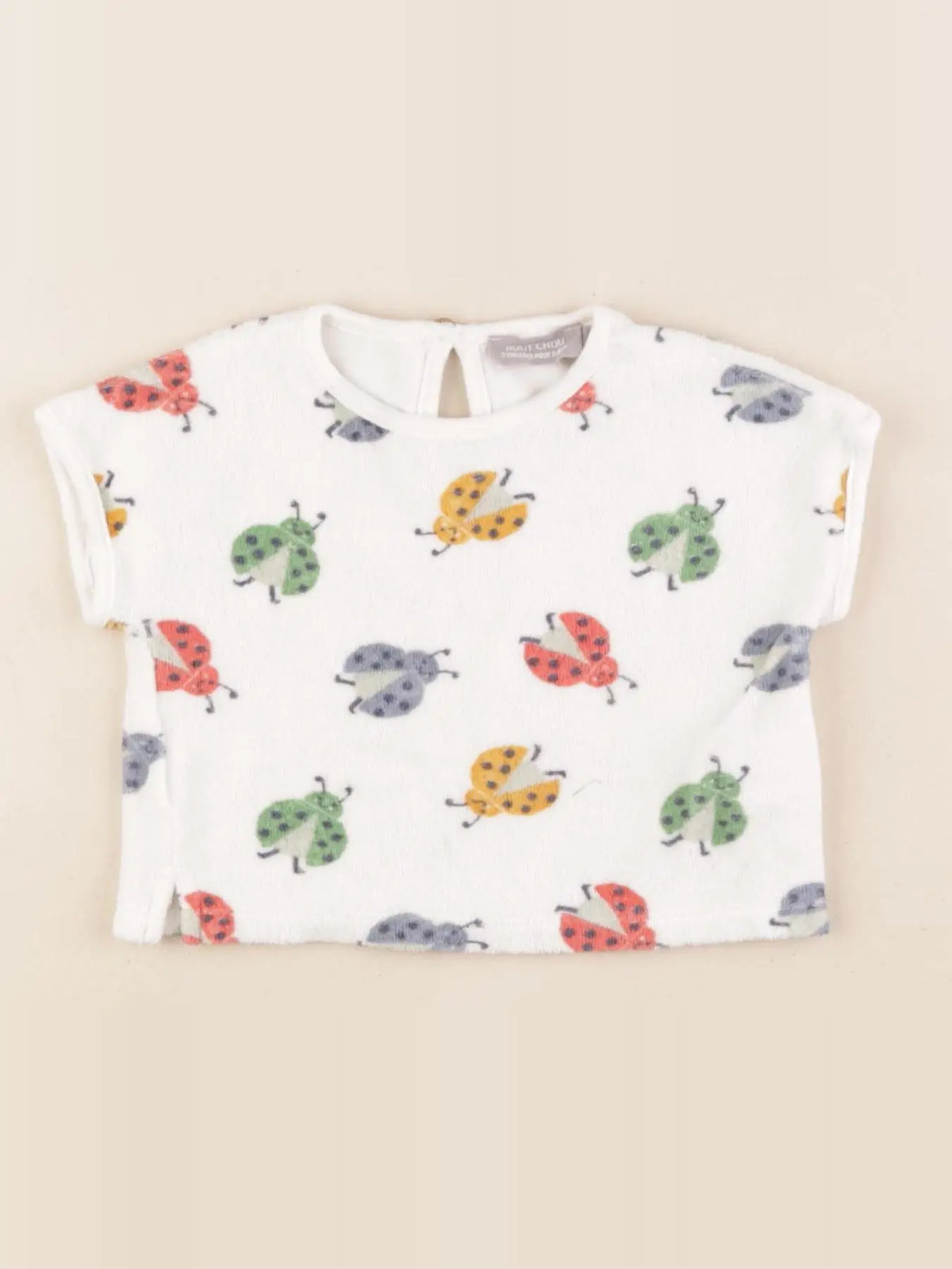 Boutchou - tee-shirt blanc, multicolore - 6 mois
