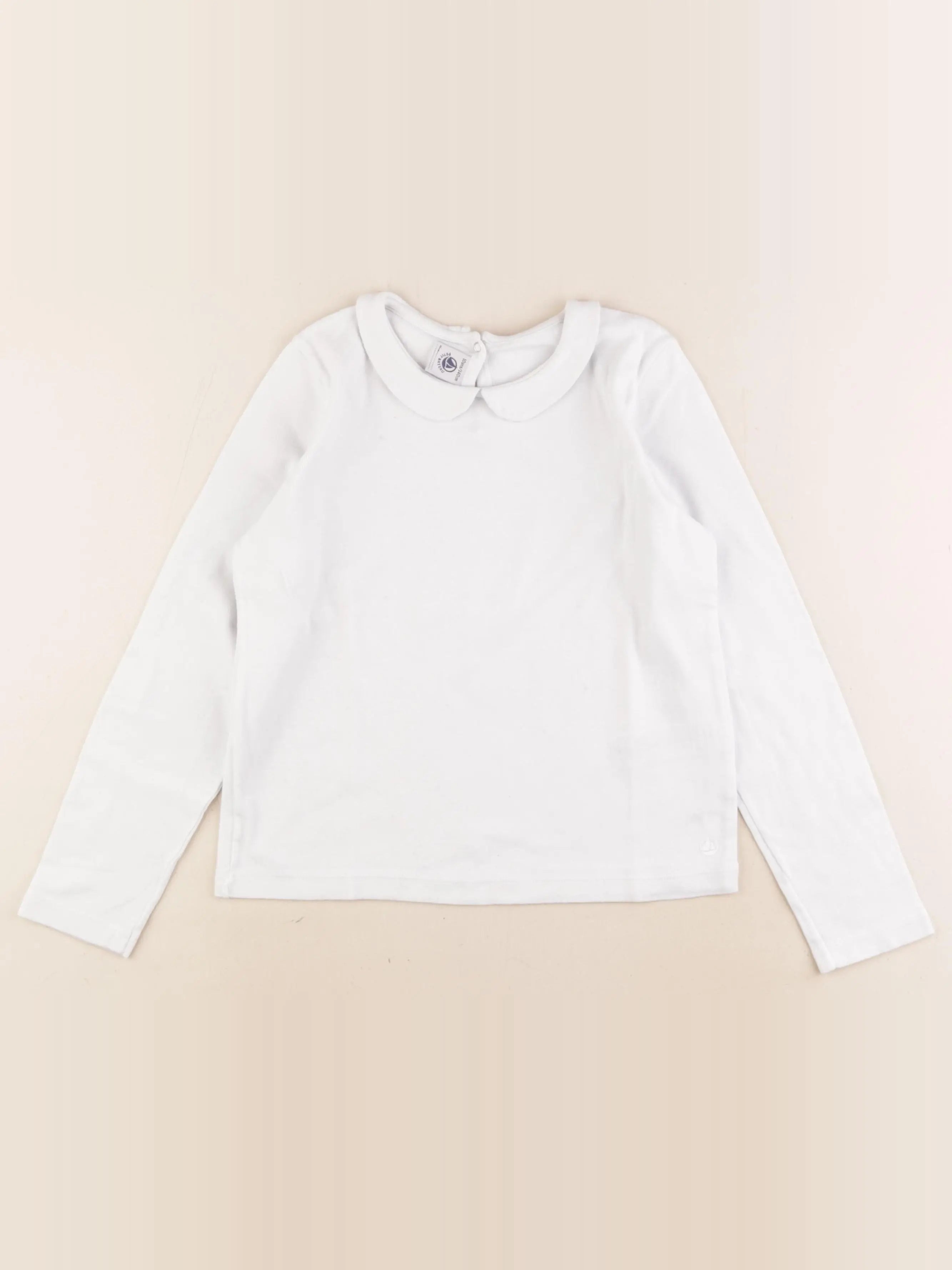 Petit Bateau - tee-shirt blanc - 10 ans