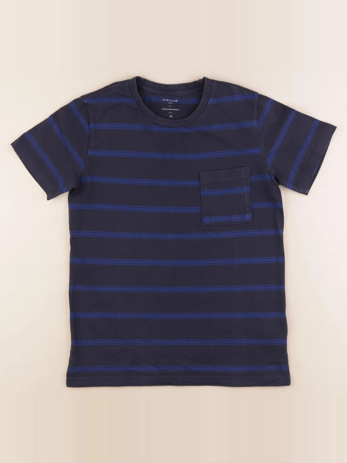 Cyrillus - tee-shirt bleu - 12 ans