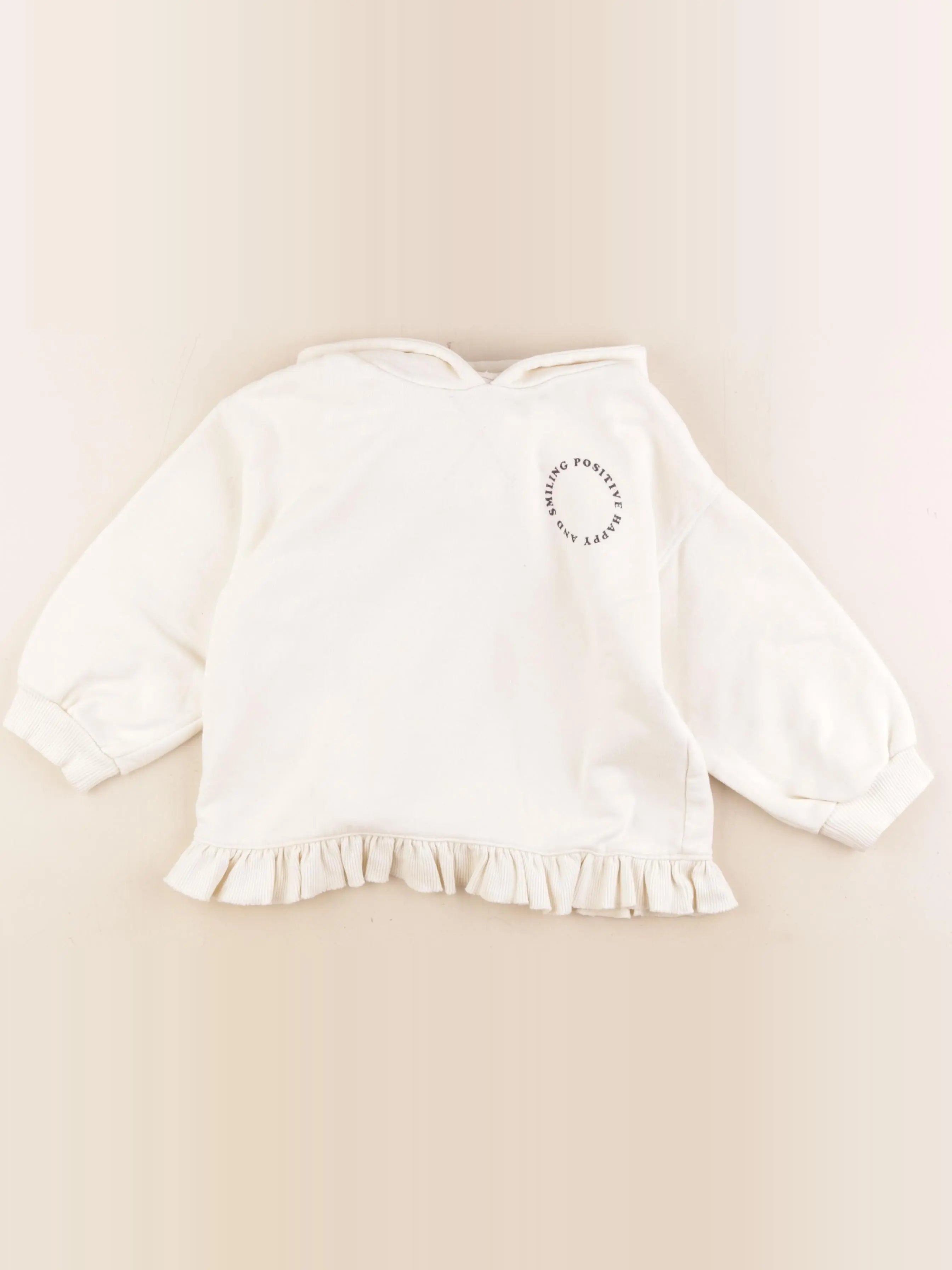 Zara - sweat beige - 4/5 ans