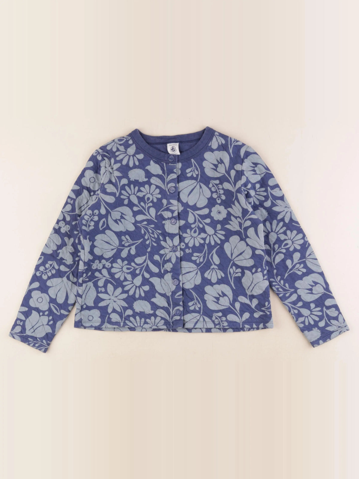 Petit Bateau - sweat bleu - 10 ans