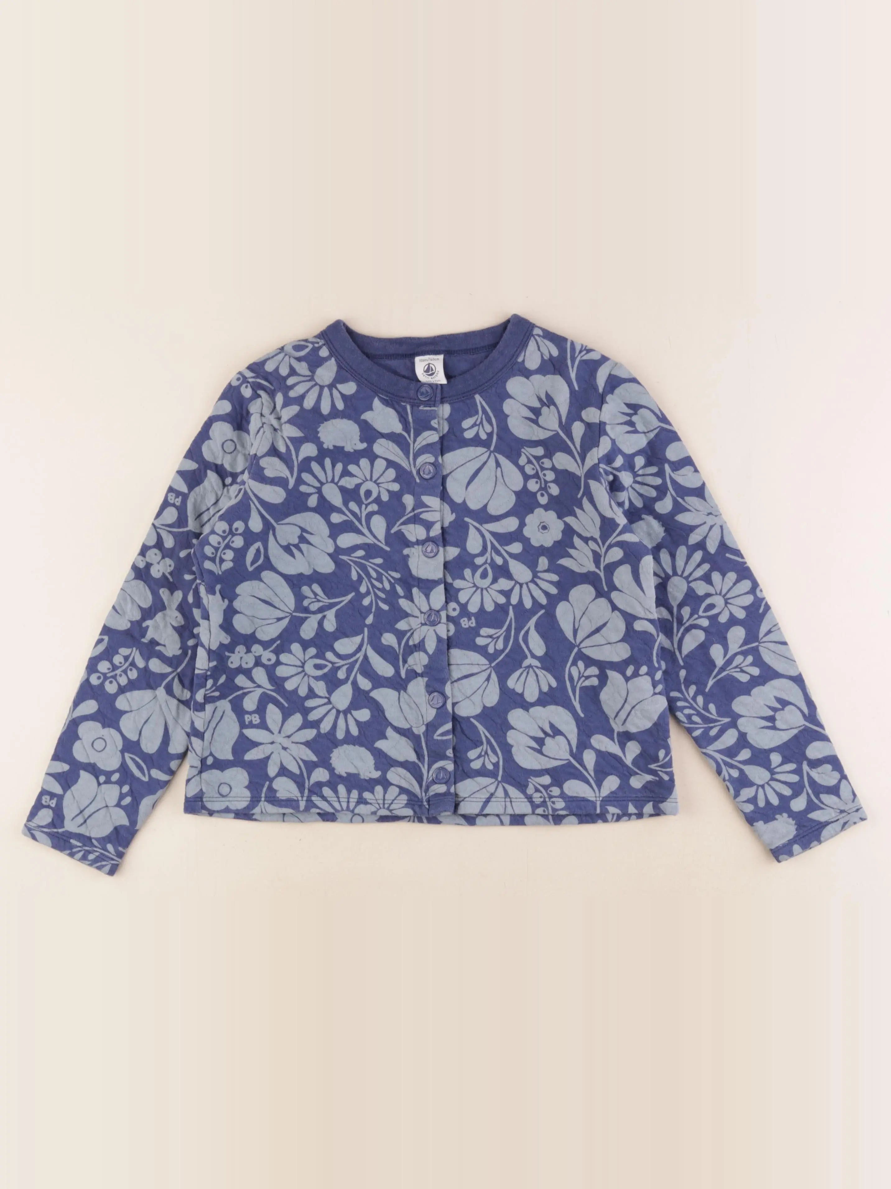 Petit Bateau - sweat bleu - 10 ans