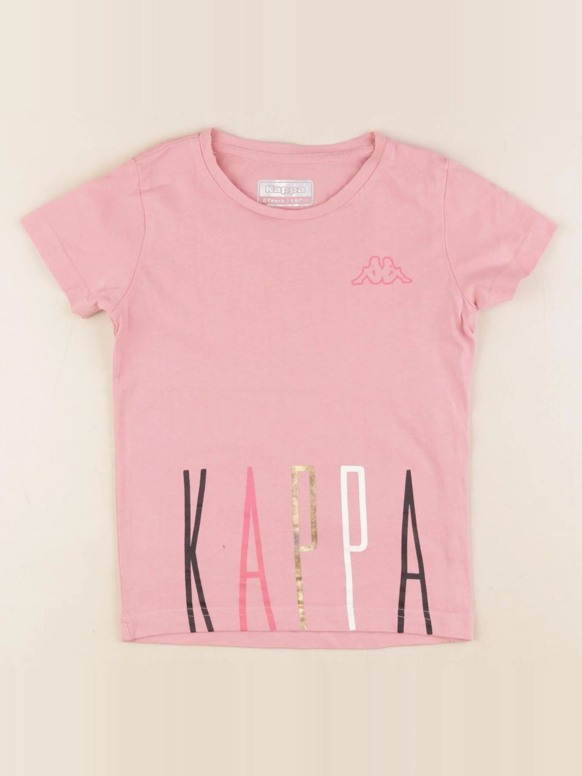 Kappa - tee-shirt rose - 6 ans