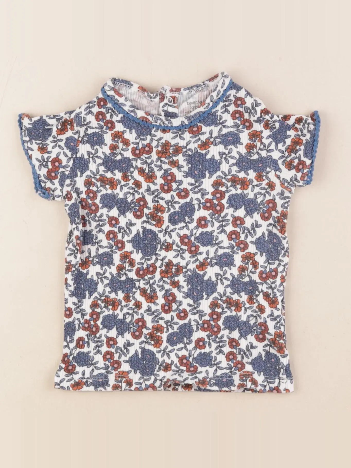 Boutchou - tee-shirt bleu - 24 mois
