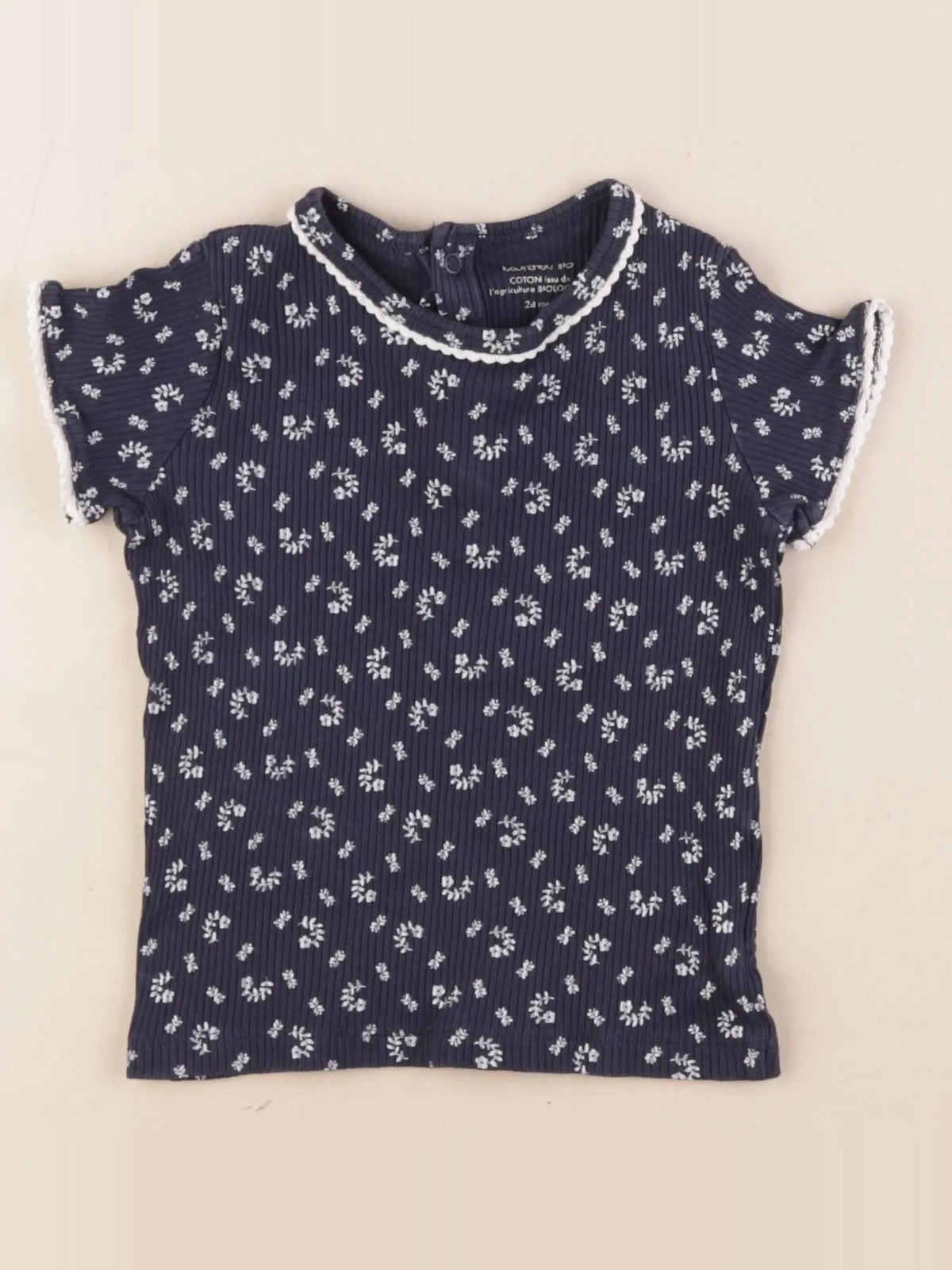 Boutchou - tee-shirt bleu - 24 mois