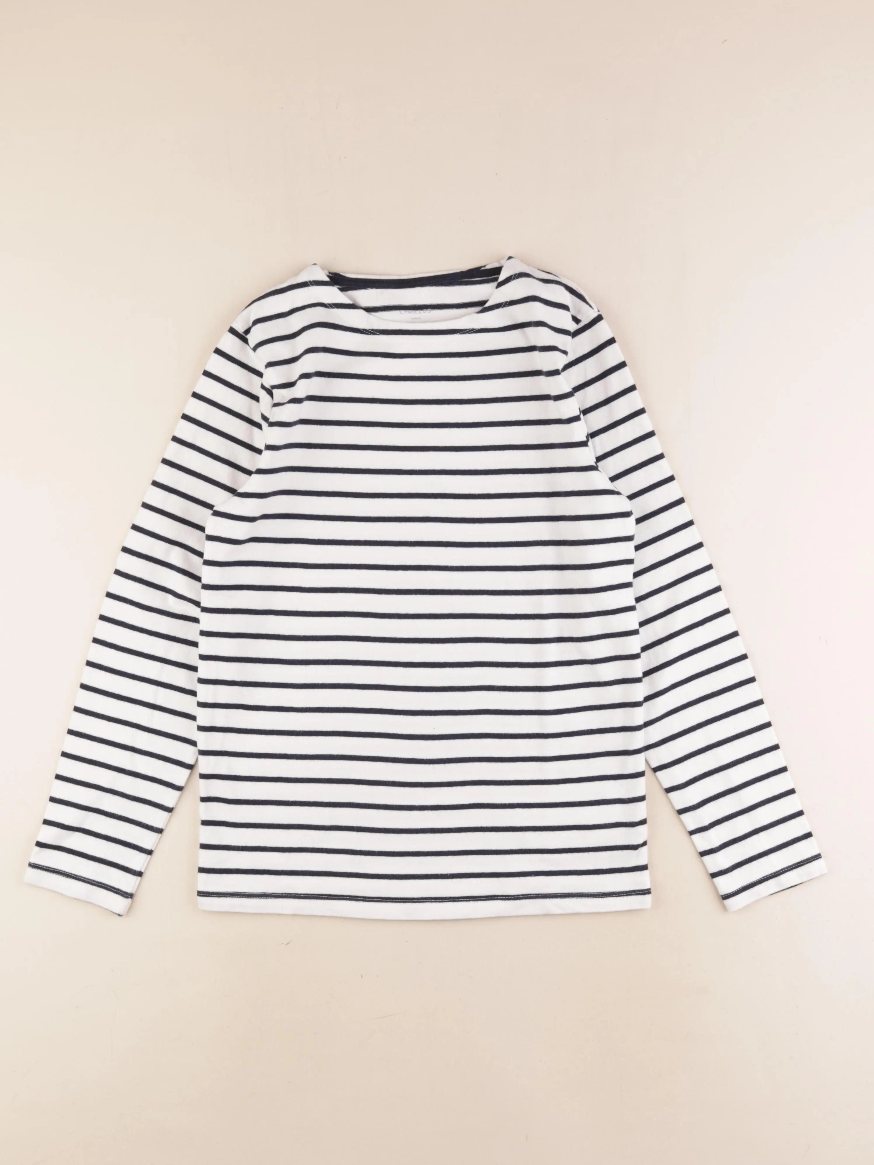Cyrillus - tee-shirt bleu, blanc - 12 ans