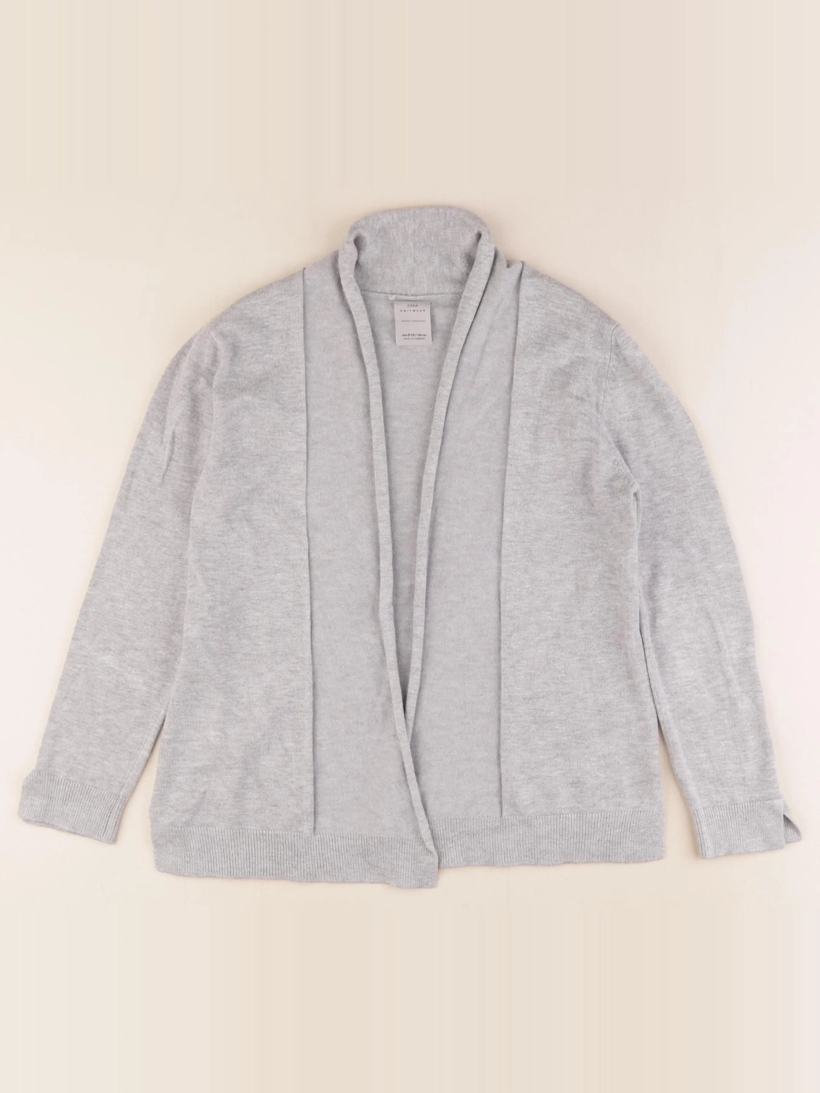 Zara - gilet gris - 9/10 ans