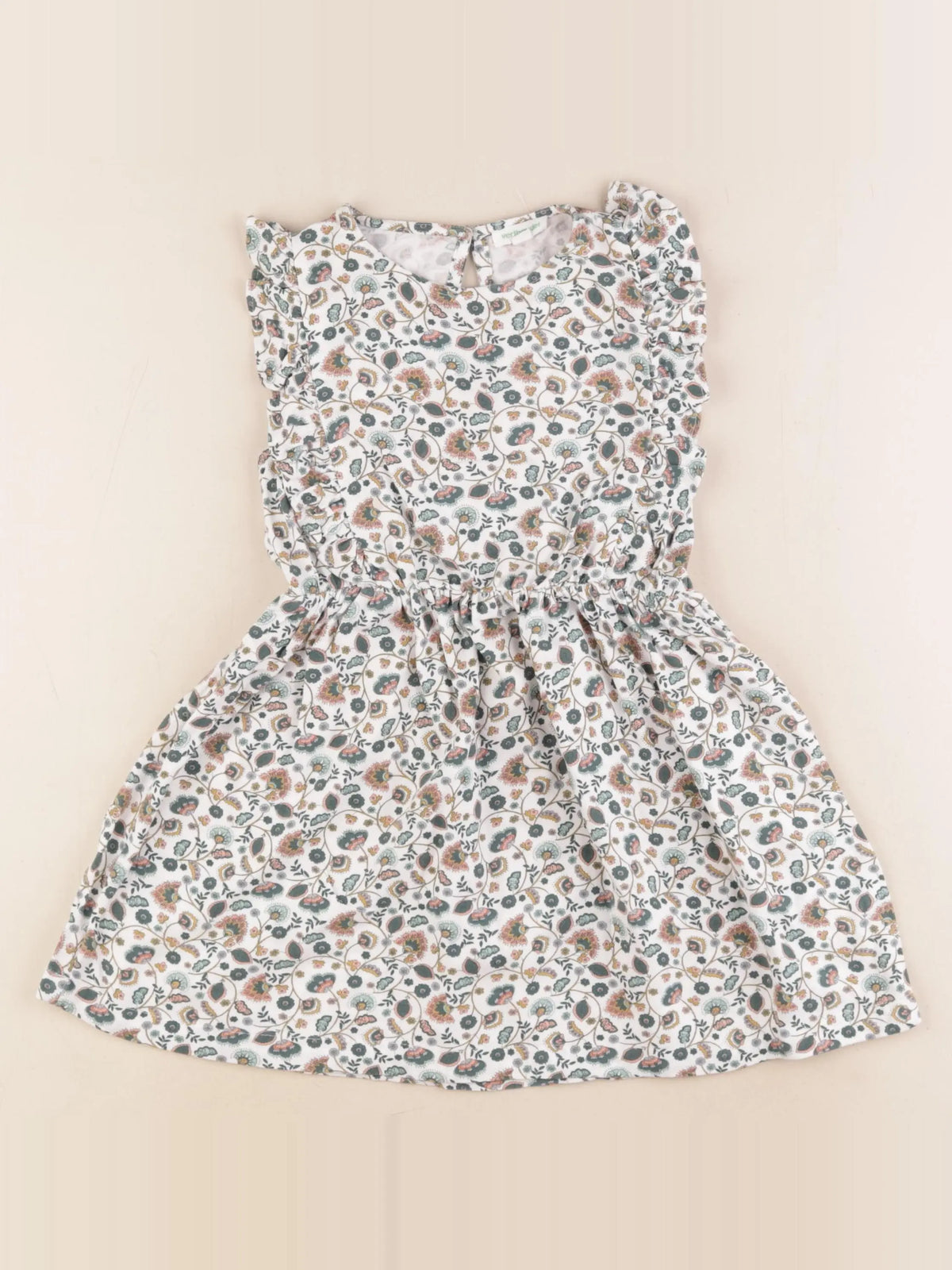 Vertbaudet - robe vert - 4 ans