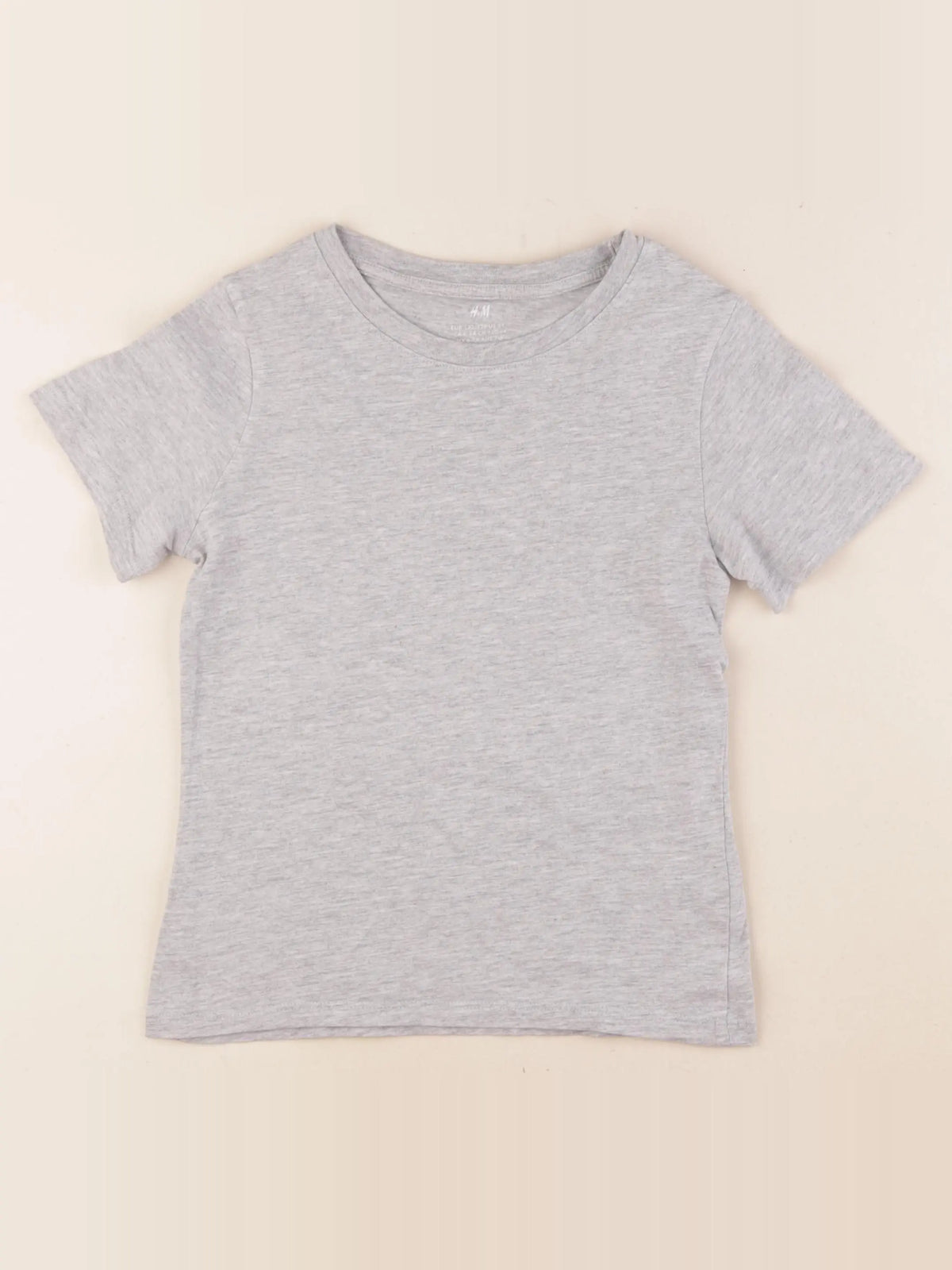 H&M - tee-shirt gris - 6/7 ans