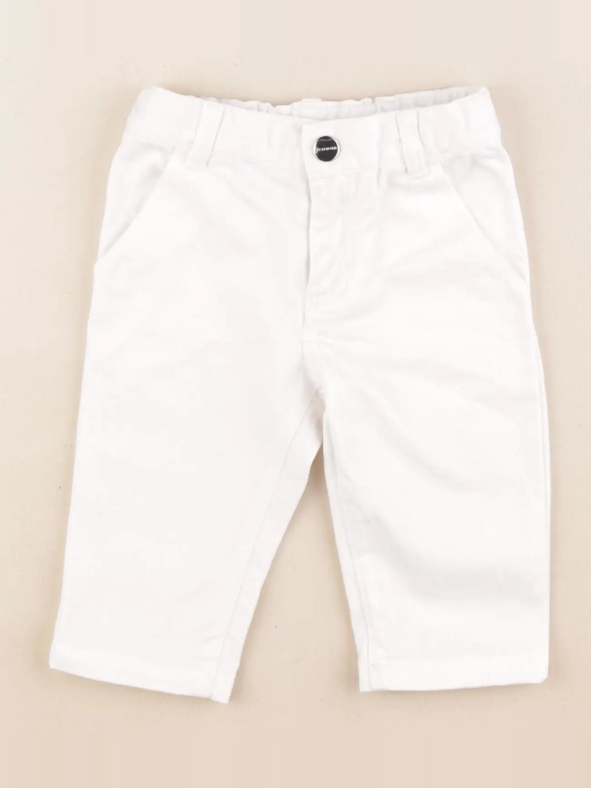 Jacadi - jean blanc - 6 mois