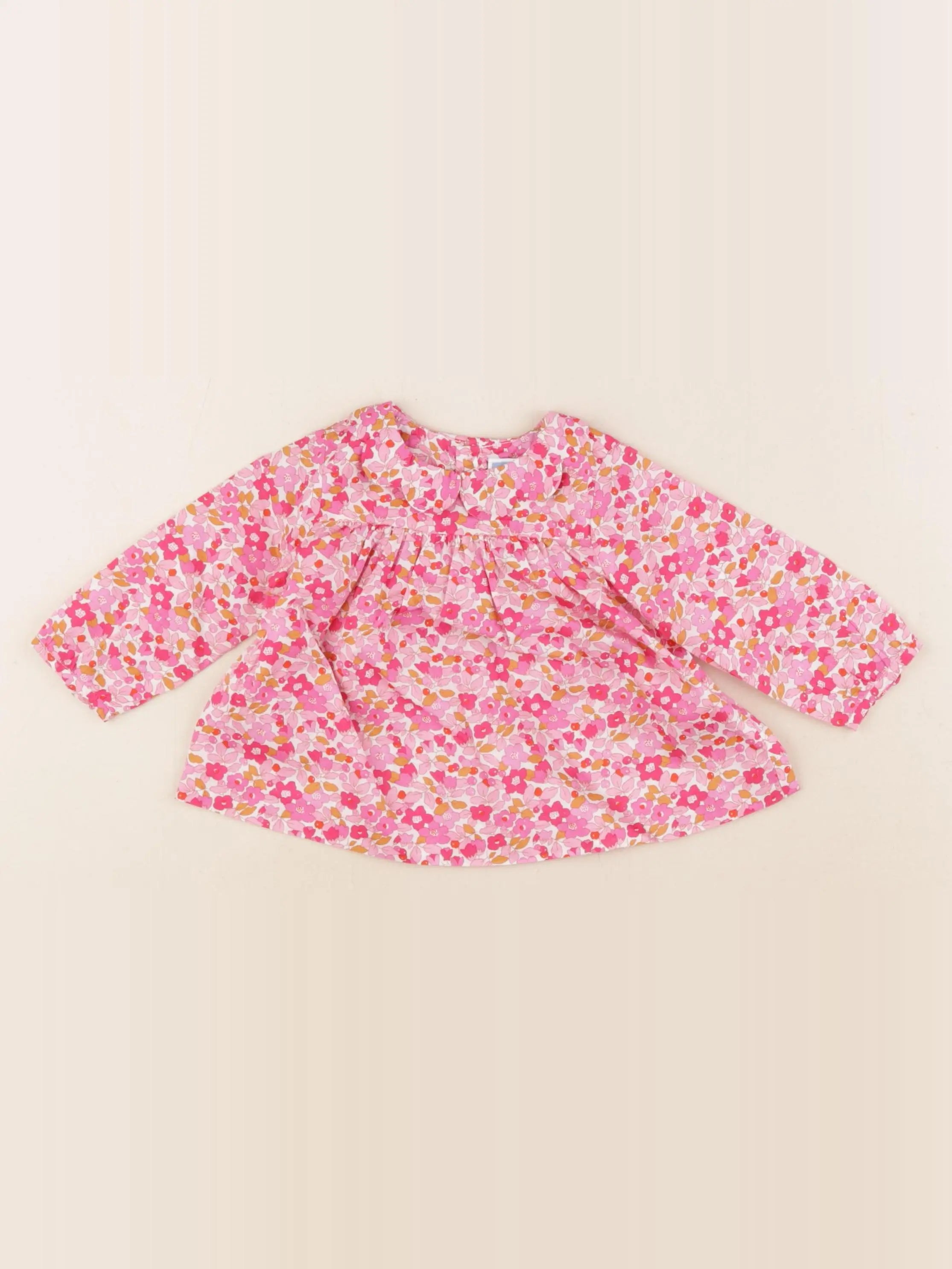 Jacadi - blouse liberty rose - 6 mois