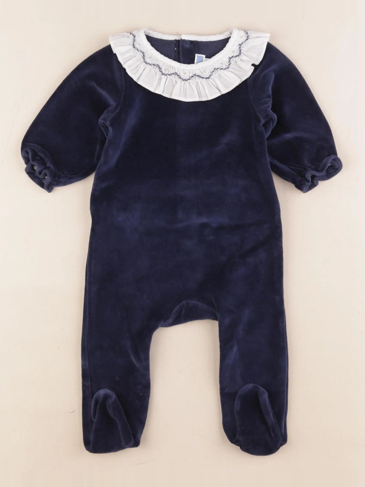 Jacadi - pyjama velours bleu - 6 mois
