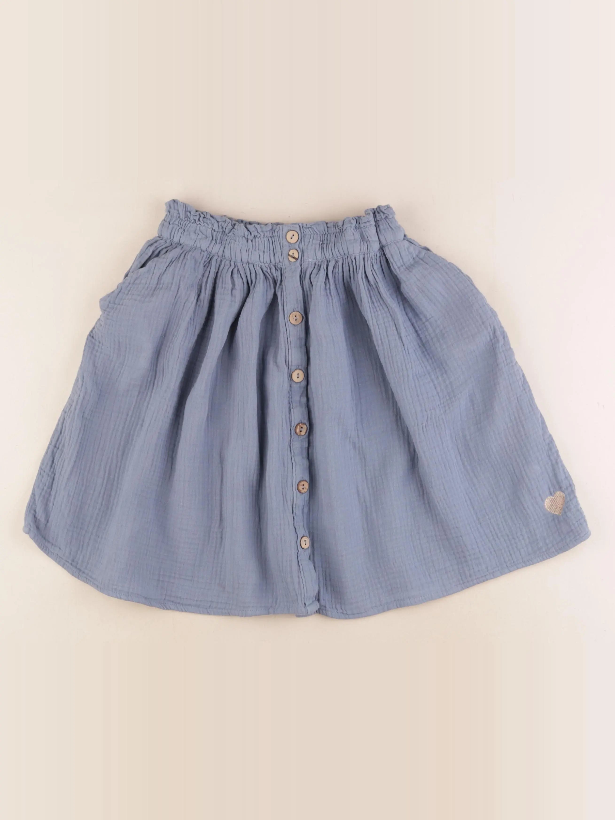 Vertbaudet - jupe bleu, or - 12 ans