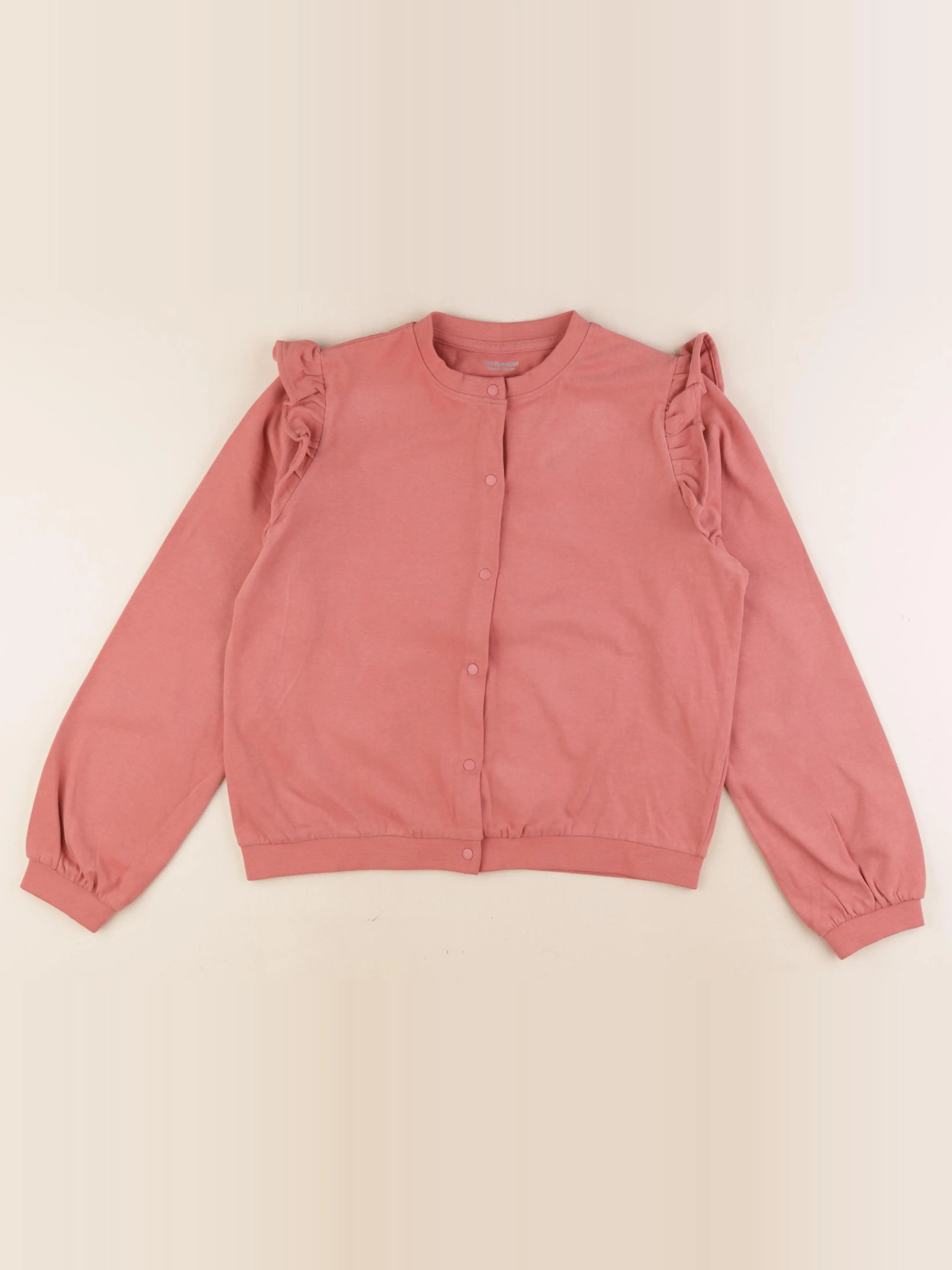 Vertbaudet - sweat rose - 12 ans