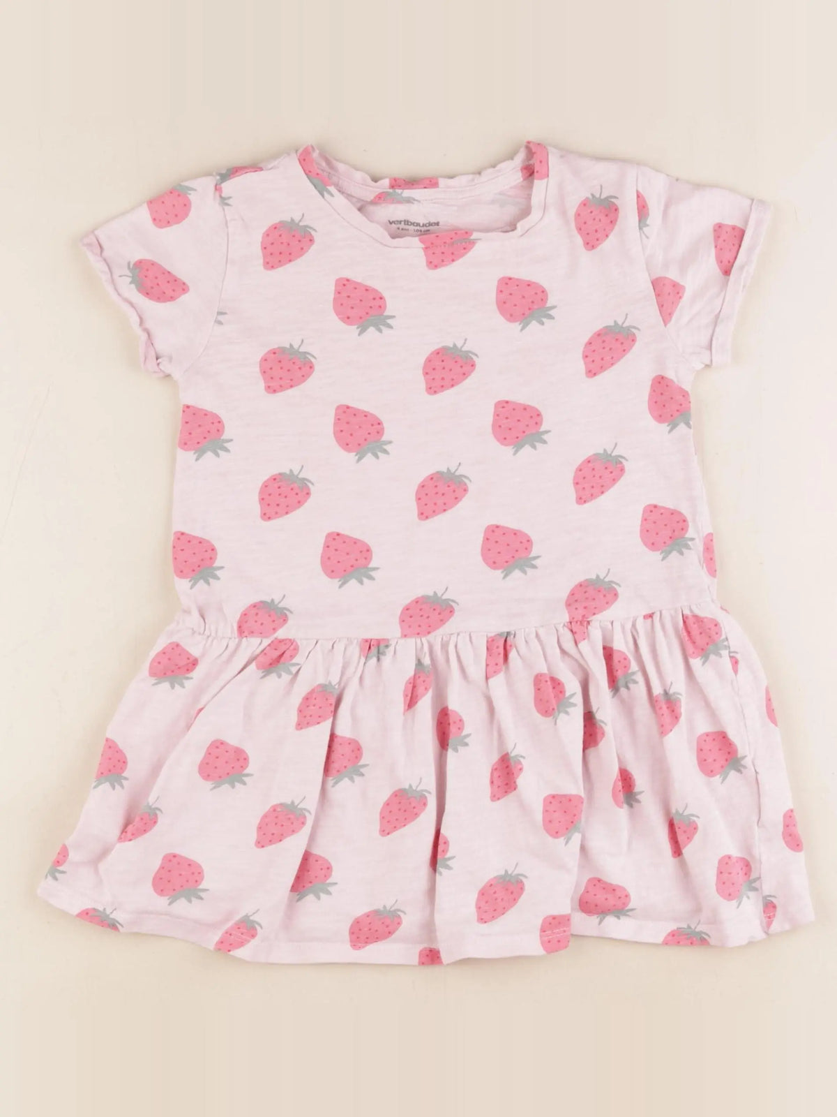 Vertbaudet - robe rose - 4 ans