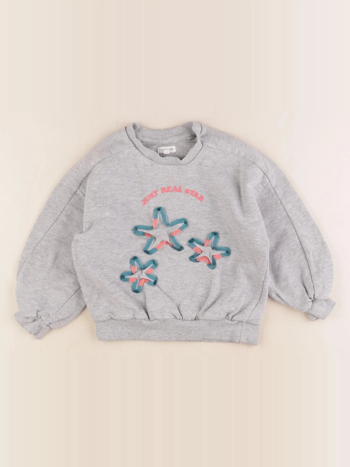 Vertbaudet - sweat gris - 5 ans