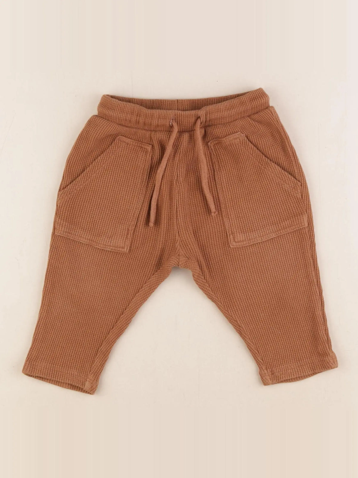 H&M - sarouel marron - 9/12 mois