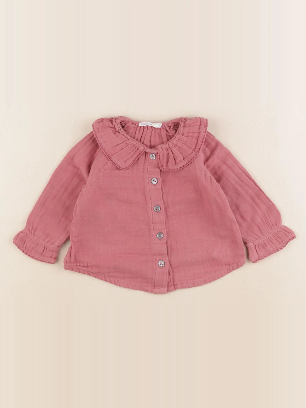 Boutchou - blouse rose - 6 mois
